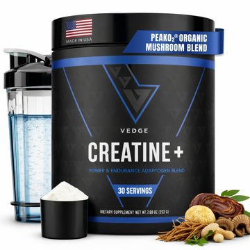 VEDGE Nutrition Creatine + | Vegan Plant-Based Creatine Monohydrate Powder | Energy, Performance & Function | Ergogenic Aids for Athletes | Unflavored, 30 Servings VEDGE buy supplements canada
