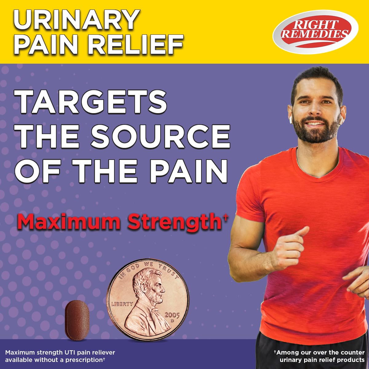 RIGHT REMEDIES Urinary Pain Relief Phenazopyridine HCl 99.5mg Tablets | Maximum Strength OTC for Fast Relief of UTI Pain, Burning and Bladder discomfort | Generic AZO Maximum Strength (72 Count) RIGHT REMEDIES buy supplements canada