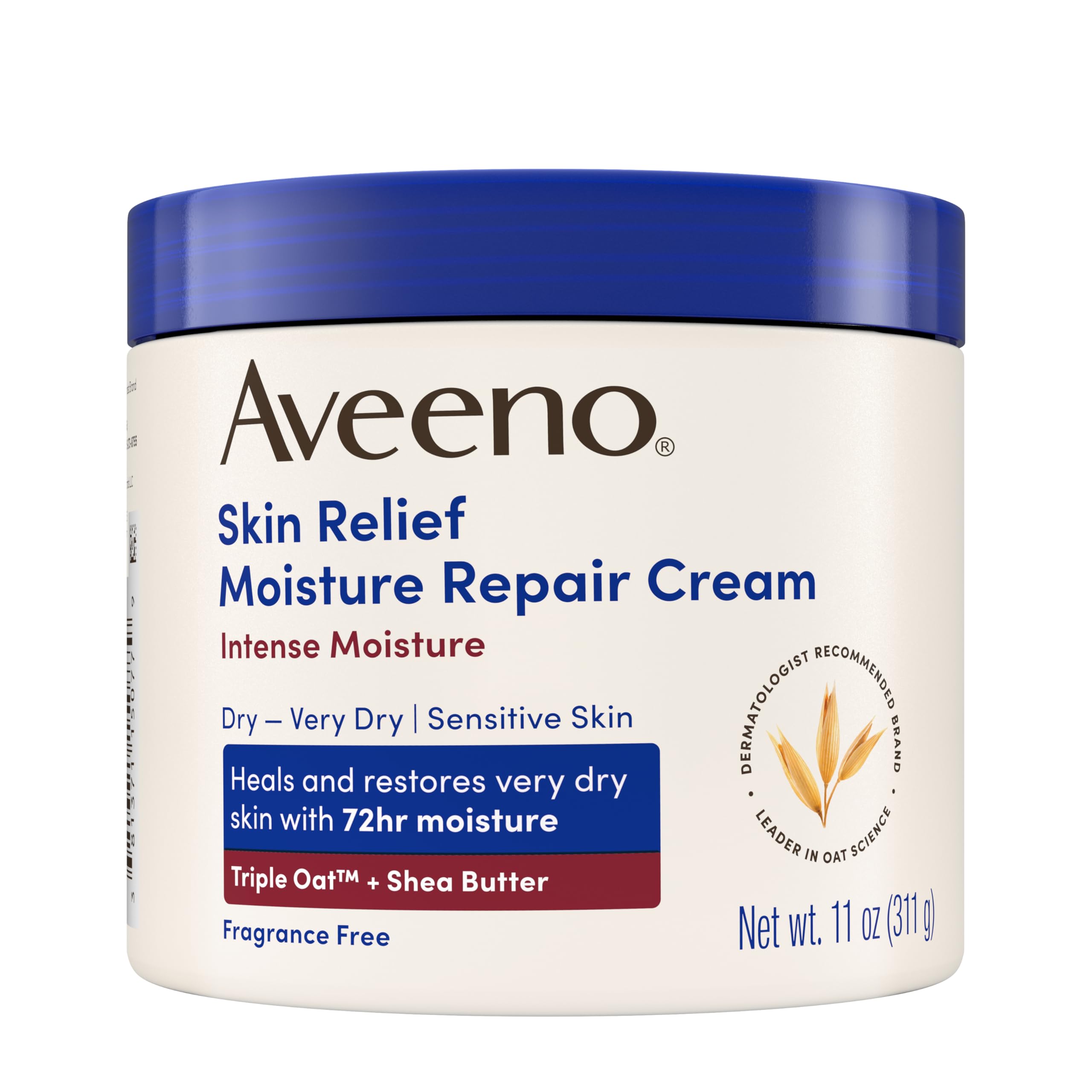 Aveeno Skin Relief Intense Moisture Repair Body Cream with Triple Oat & Shea Butter Formula, Helps Heal, Repair & Restore Very Dry Skin Aveeno buy supplements canada