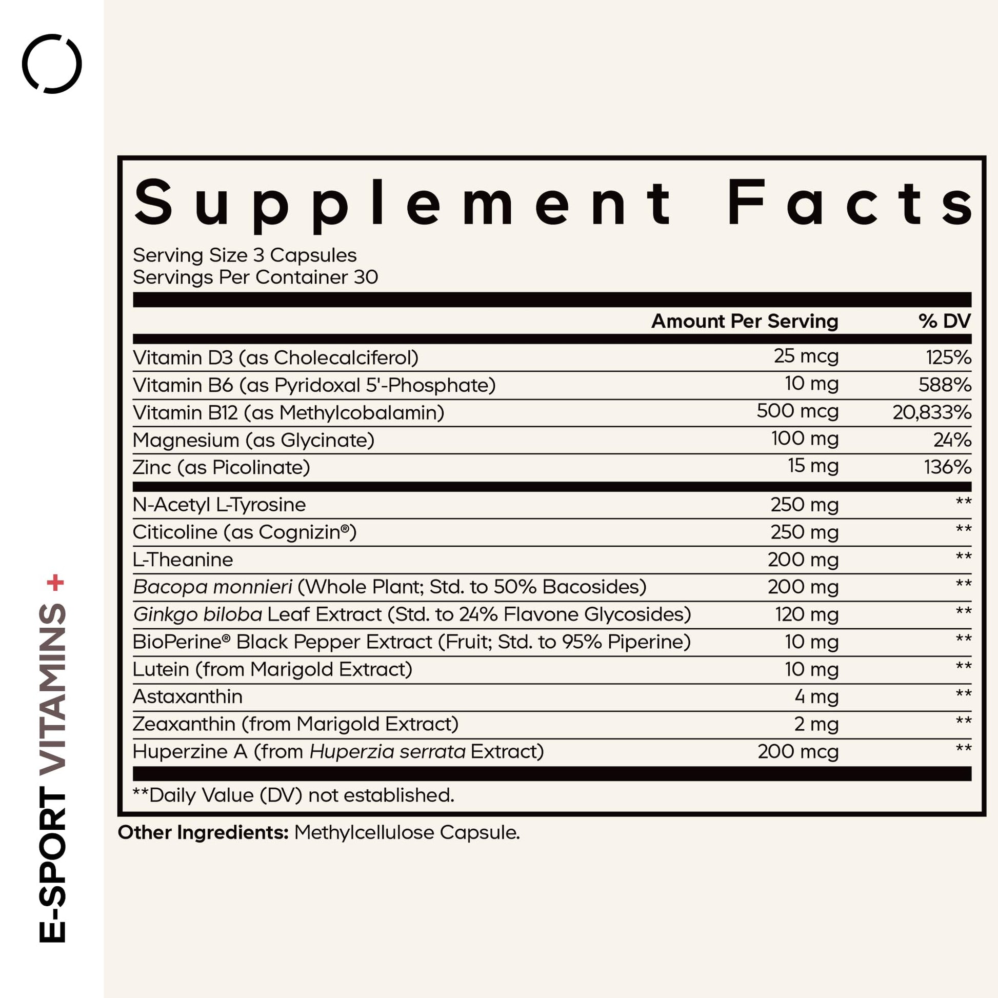 Codeage E-Sport Vitamins+ Citicoline Cognizin, Bacopa Monnieri Supplement, Multivitamins, Astaxanthin, L-Theanine, Ginkgo Biloba, Acetyl-L-Tyrosine, Huperzine A, Codeage buy supplements canada