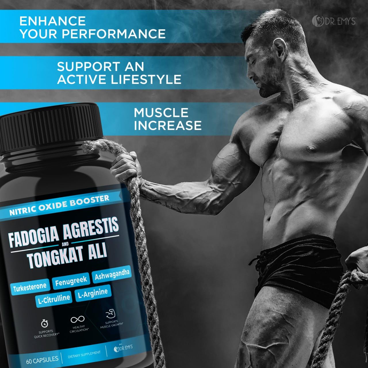 (2 Pack) Tongkat Ali Fadogia Agrestis Nitric Oxide Ashwagandha Supplement for Men Dr. Emy's buy supplements canada