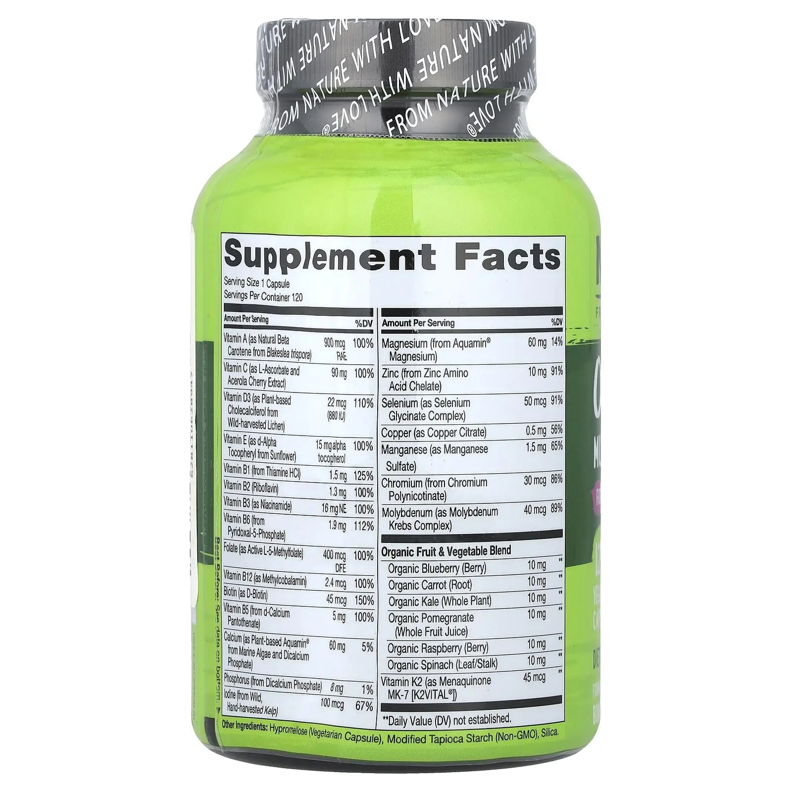 NATURELO One Daily Multivitamin for Men 50+, 120 Capsules One Daily Multivitamin for Women 50+ (Iron Free), 120 Capsules - 4 Month Supply Bundle NATURELO buy supplements canada
