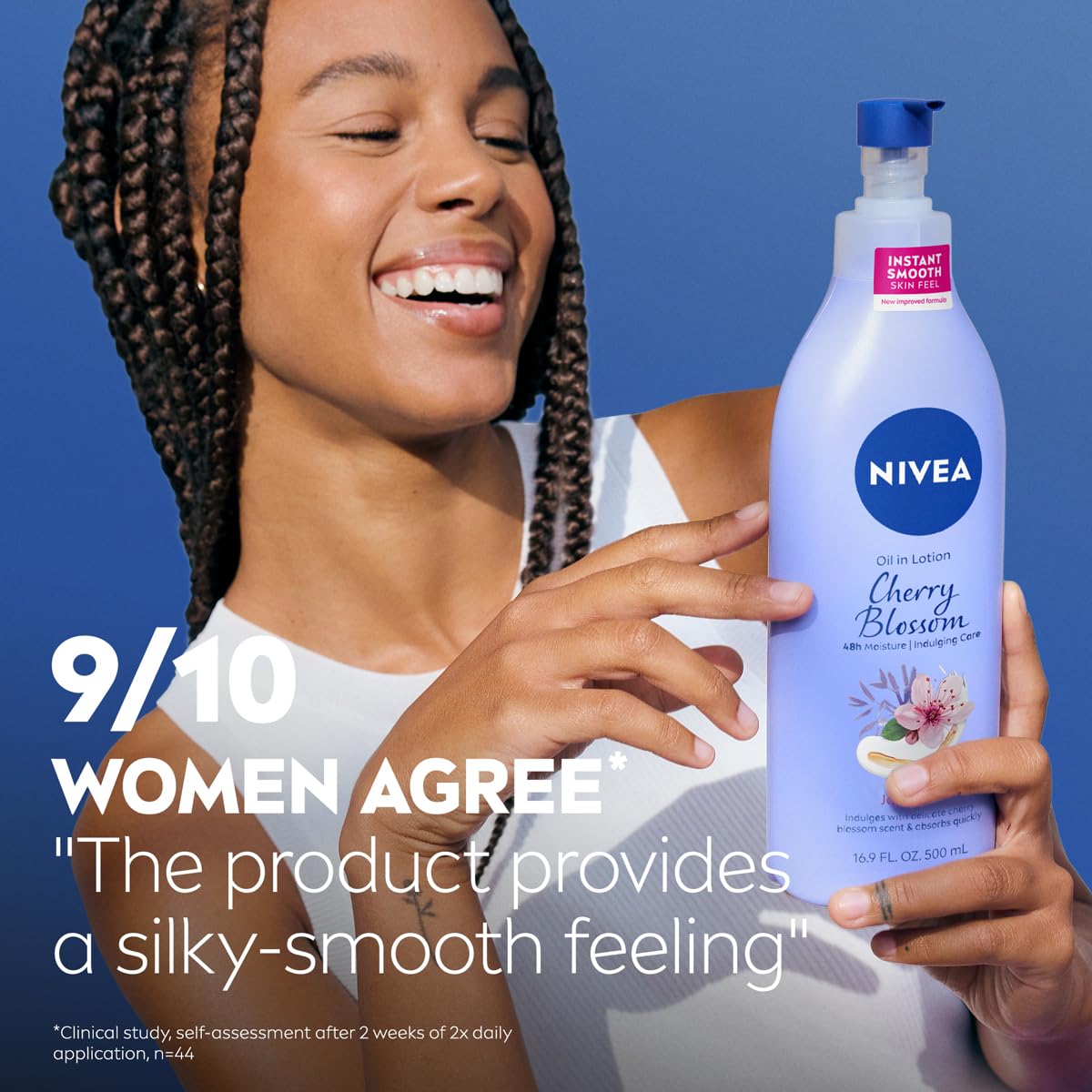 NIVEA Oil Infused Cherry Blossom and Jojoba Oil Body Lotion for Women, Fast-Absorbing and Non-Greasy Cherry Blossom Scented NIVEA buy supplements canada