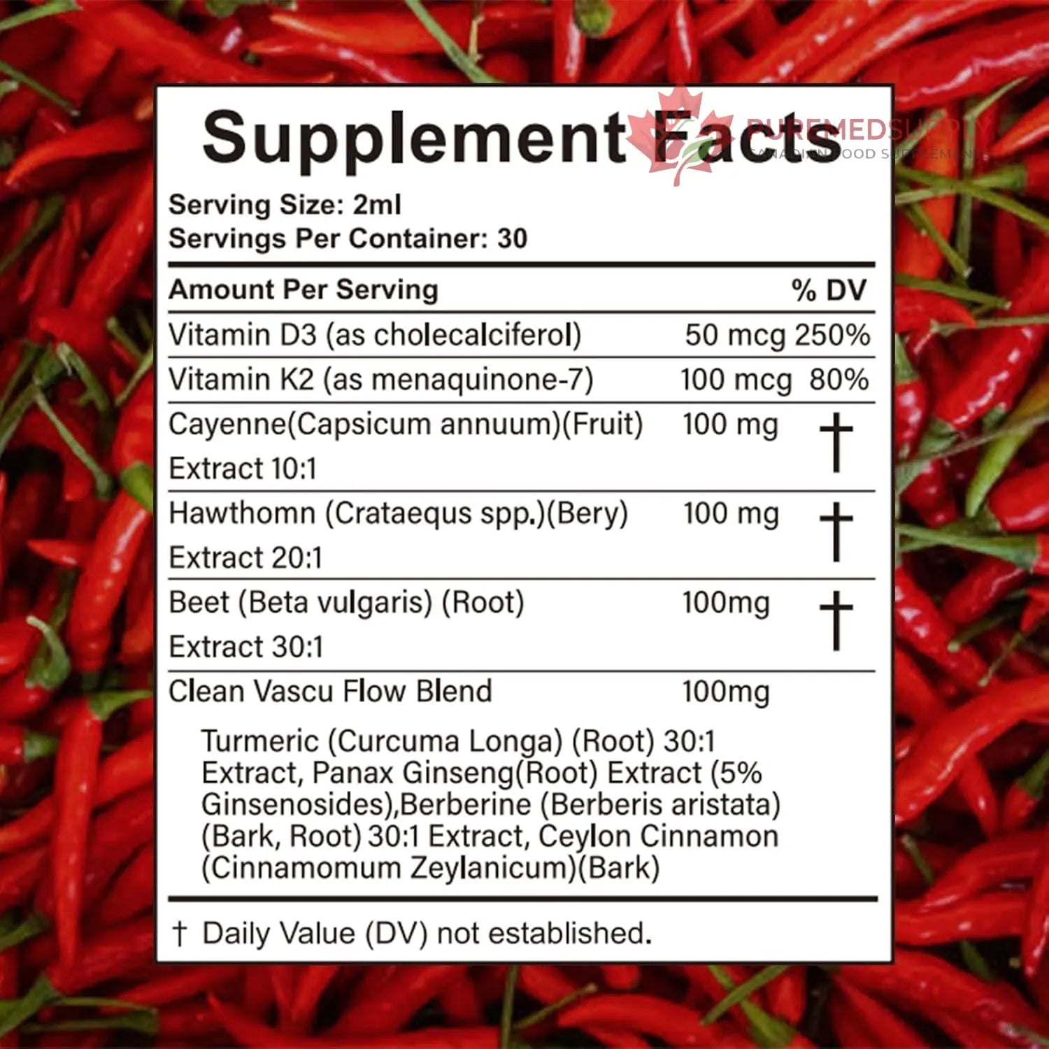 VelestOff Cayenne Pepper Drops - VelestOff Cayenne Circulation Blood Pressure Blend - Cayenne Pepper Hawthorn Beet Root Turmeric Vitamin K2 D3-2 OZ (2 PCS) Velestoff buy supplements canada