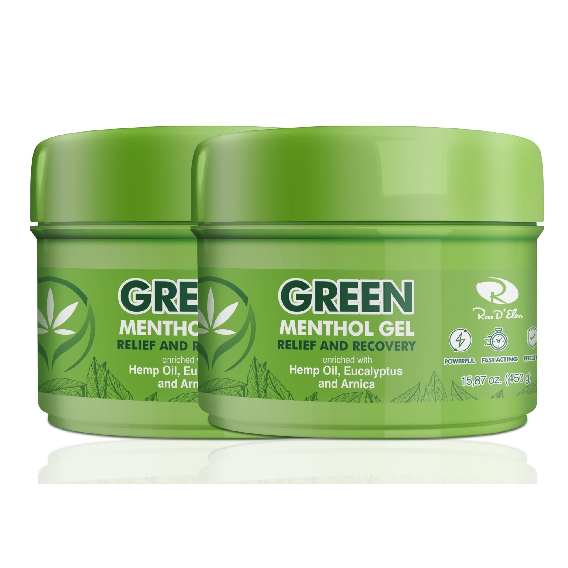 Ross D'Elen Green Menthol Gel - 2Pack Large Size (2) ROSS D'ELEN buy supplements canada