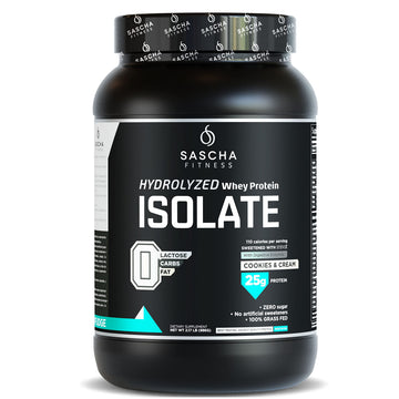SASCHA FITNESS Hydrolyzed Whey Protein Isolate,100% Grass-Fed (2 Pounds, Cookies SASCHA FITNESS buy supplements canada