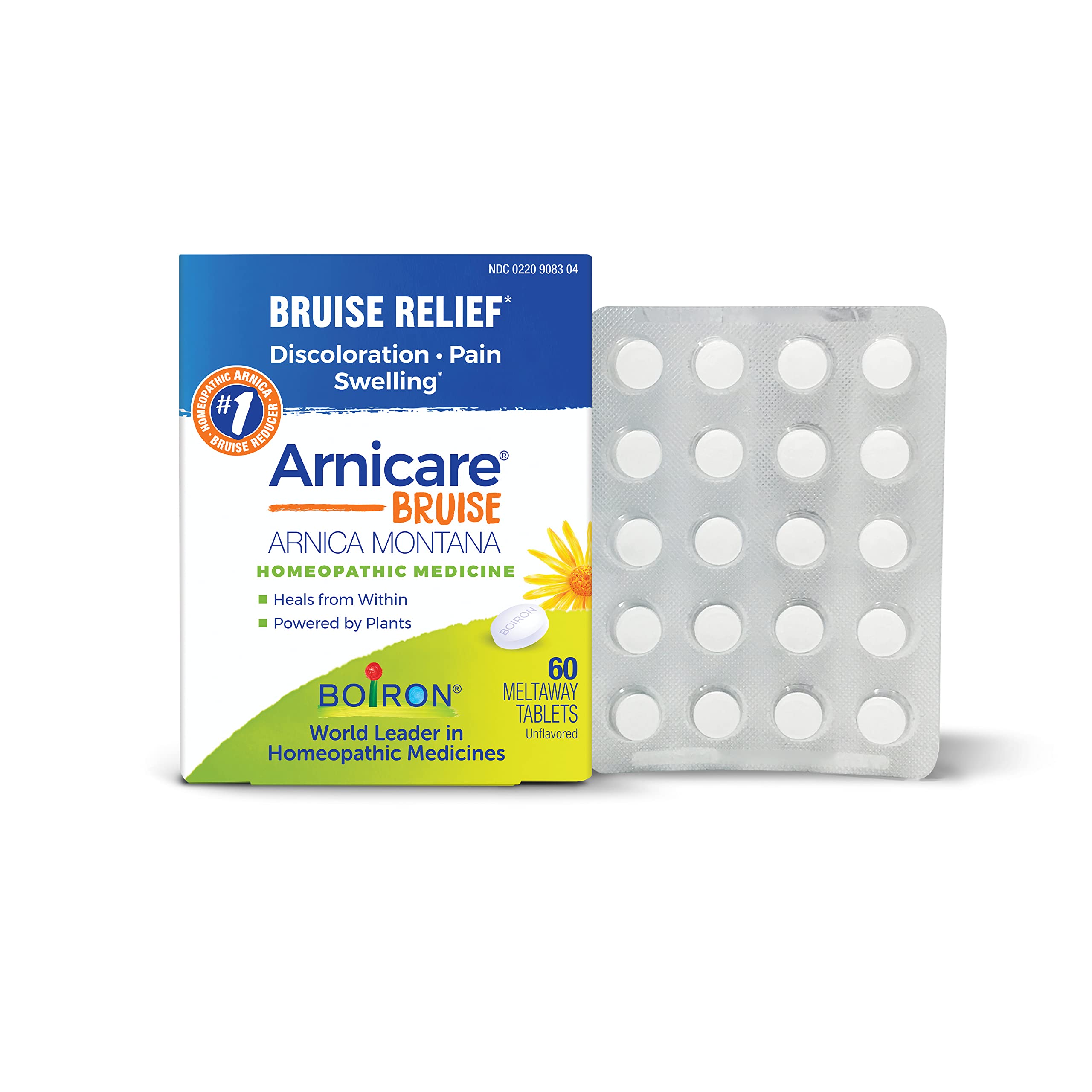 Boiron Arnicare Bruise for Relief of Pain or Swelling from Injuries, and Discoloration of Bruises - 60 Tablets Boiron buy supplements canada