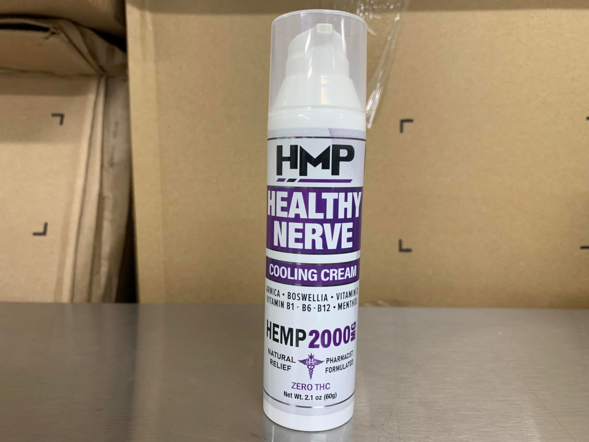 HMP BRANDS Neuropathy Cream Nerve Hemp Cream 2000mg Maximum Strength for Feet, Hands, Legs, Toes, Back. Natural Arnica, Vitamin D3 B1 B6 B12 w Menthol, Made in USA 2.1oz HMP BRANDS buy supplements canada