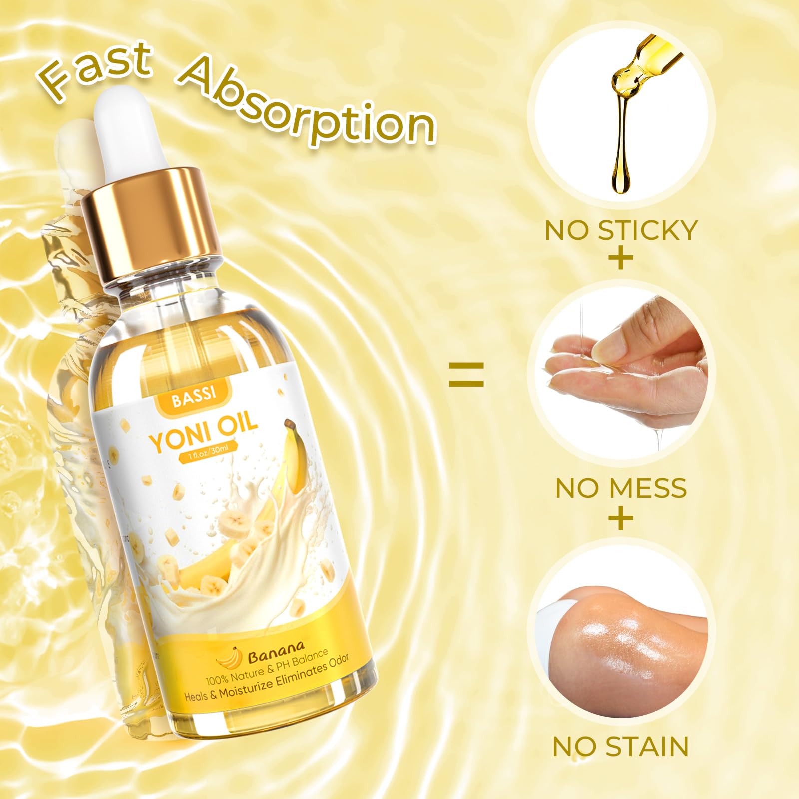 2PCS Yoni Oil Organic Feminine Oil Vaginal Moisturizer - Ph Balance for Women - Feminine Deodorant BASSI buy supplements canada