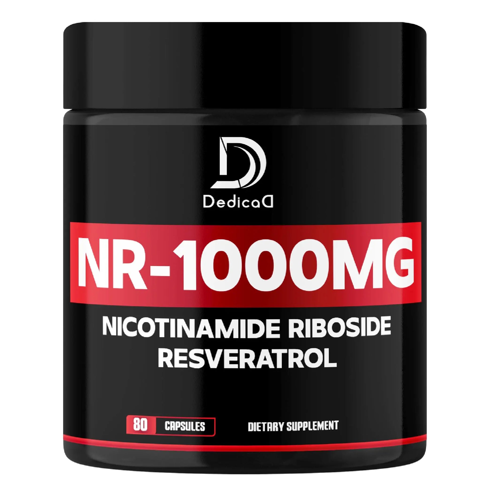 DEDICAD NAD Supplement with Nicotinamide Riboside and Trans Resveratrol - NR for Men & Women - 80 Capsules DEDICAD buy supplements canada