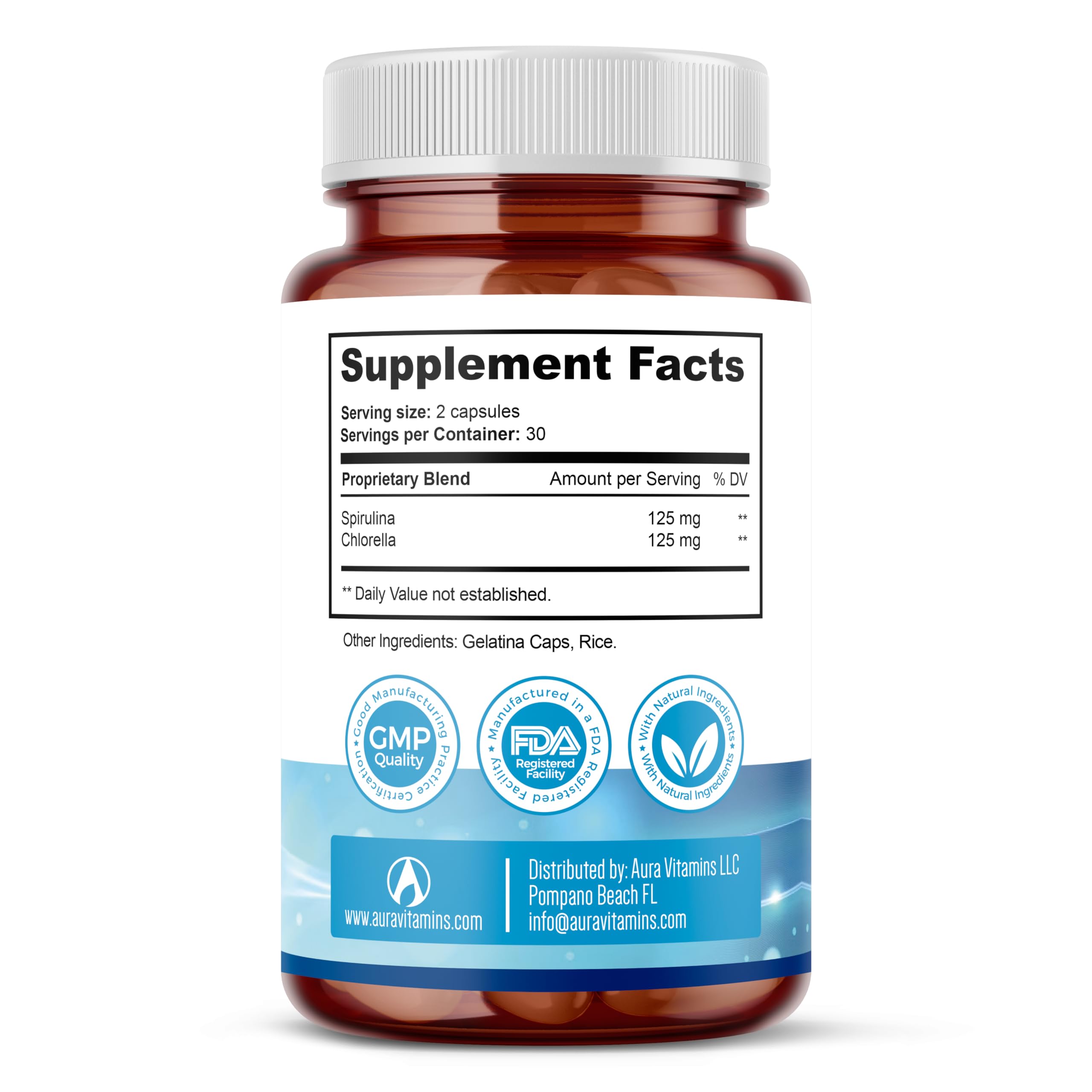 Stem Cell Supplements 500mg (60 Cap) Natural Anti-Aging & Longevity Support with Spirulina & Chlorella, Boost Cellular Renewal, Restore Youthful Energy, Reduce Joint Soreness – Celulas Madre AURA VITAMINS buy supplements canada