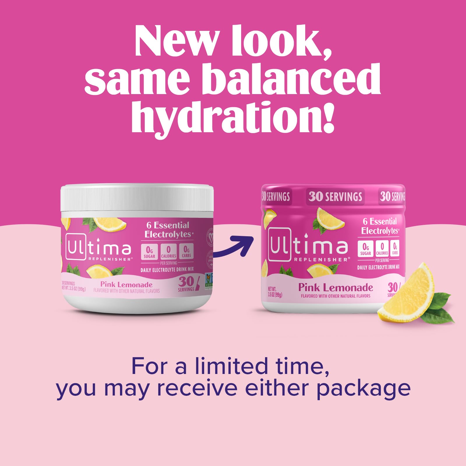 Ultima Replenisher Daily Electrolyte Powder Drink Mix – Pink Lemonade, 30 Servings Canister – Zero Sugar Hydration Powder with 6 Electrolytes & Minerals Ultima Replenisher buy supplements canada