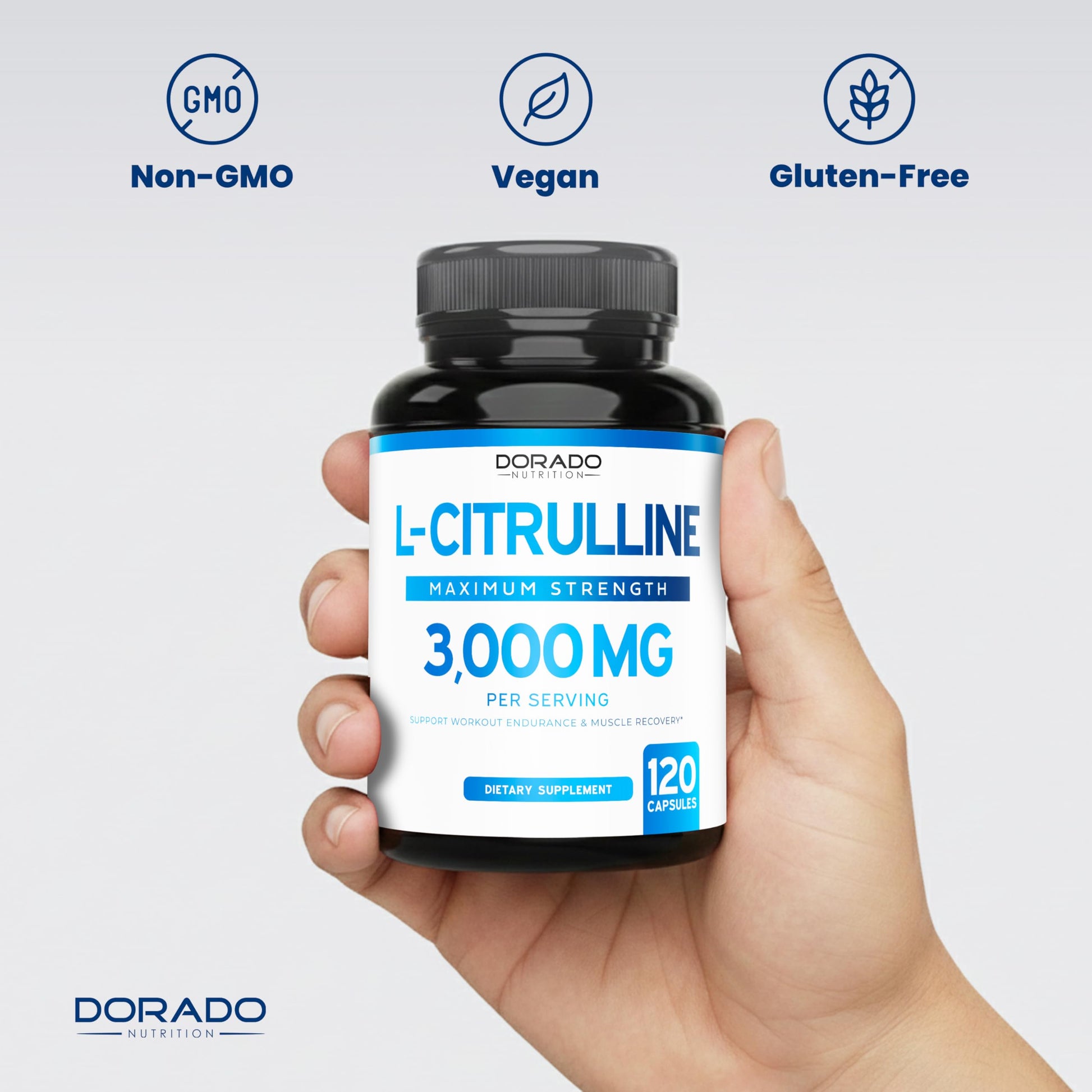 L Citrulline 3000mg Supplement (120 Capsules) Support L Arginine & Nitric Oxide Pills - L-Citrulline For Men & Women - Muscle Recovery & Pump Supplement - 3rd Party Tested DORADO NUTRITION buy supplements canada