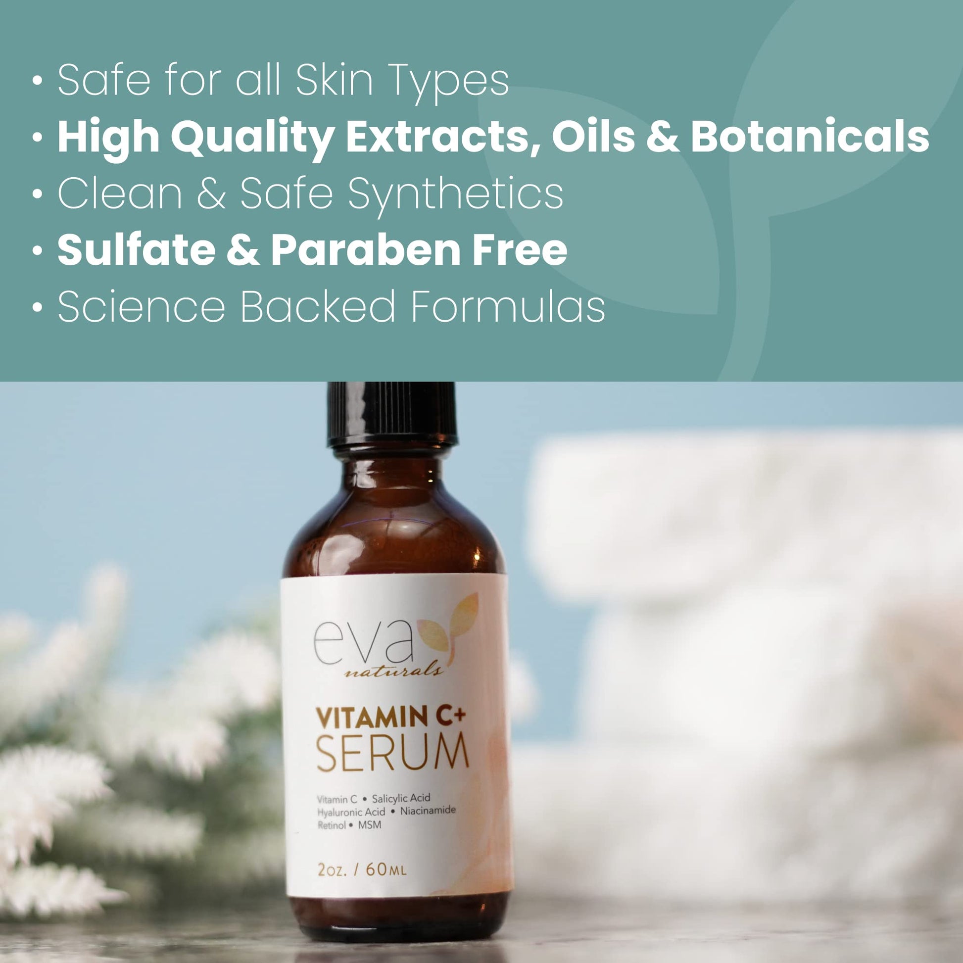 Vitamin C Serum for Face - Vitamin C Facial Serums with Hyaluronic Acid, Retinol Eva Naturals buy supplements canada