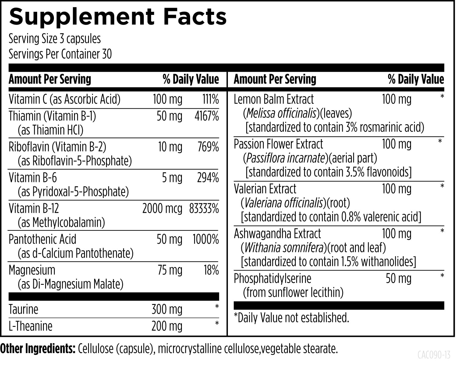 Designs for Health CatecholaCalm - Adaptogenic Herbs + Vitamins for Mood, Calm Support with L-Theanine, Passion Flower + Phosphatidylserine - Non-GMO Supplement (90 Capsules) Designs for Health buy supplements canada