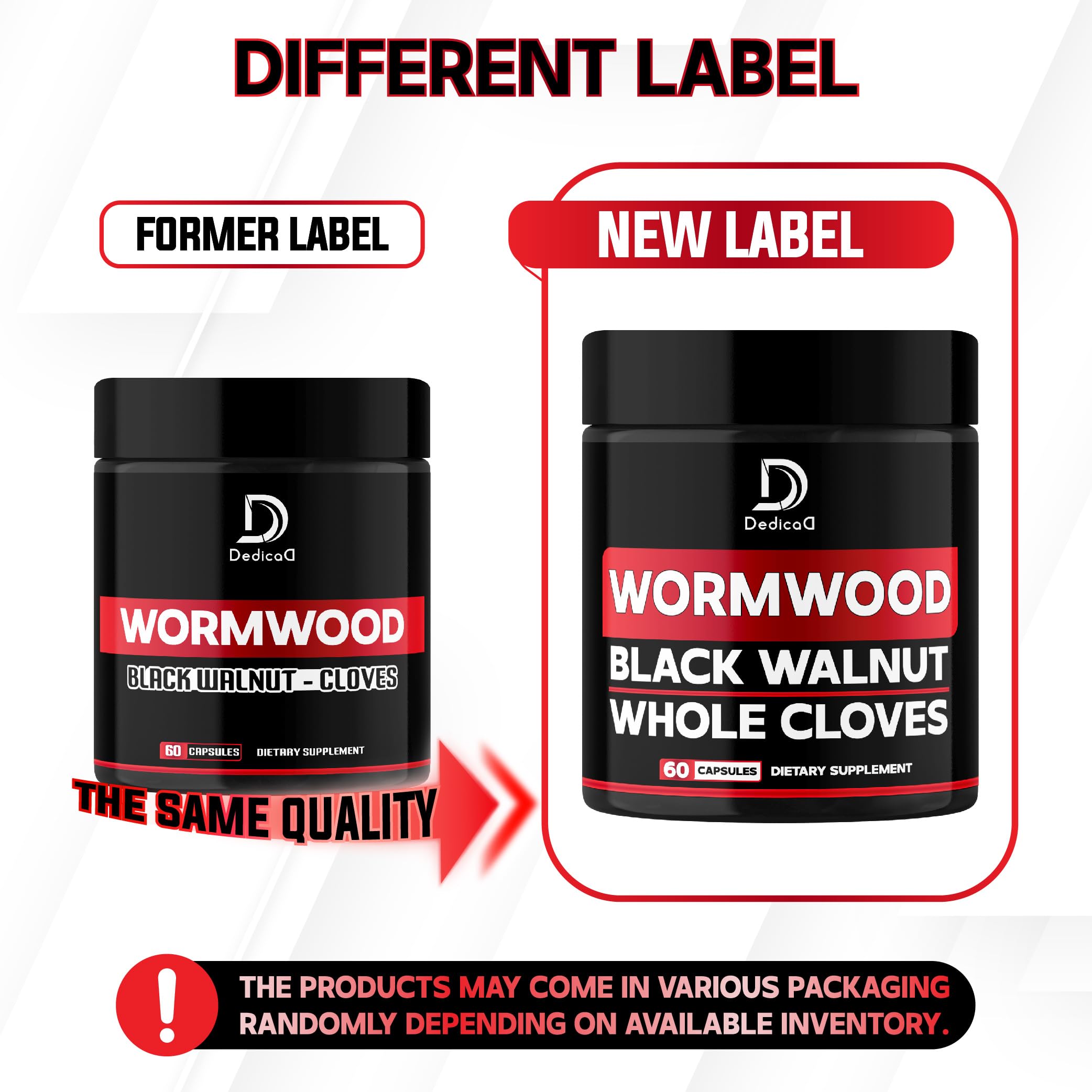 DEDICAD 1500mg Wormwood Capsules with Black Walnut & Cloves - Artemisia Annua Supplement for Immunity - 60 Vegan Capsules DEDICAD buy supplements canada