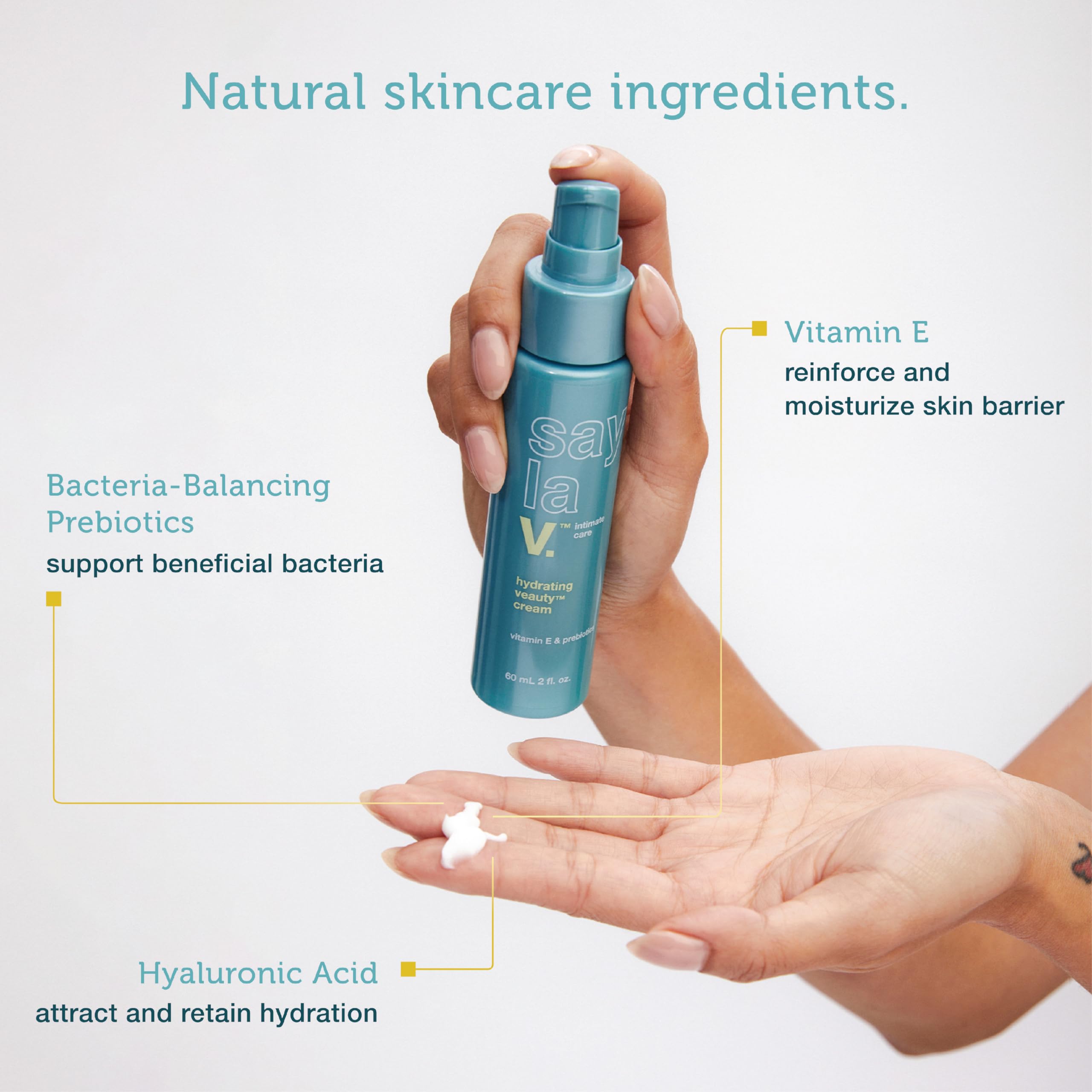 SAY LA V. Hydrating Veauty Cream, Intimate Vulva Moisturizing Skincare for Dryness with Prebiotics SAY LA V buy supplements canada