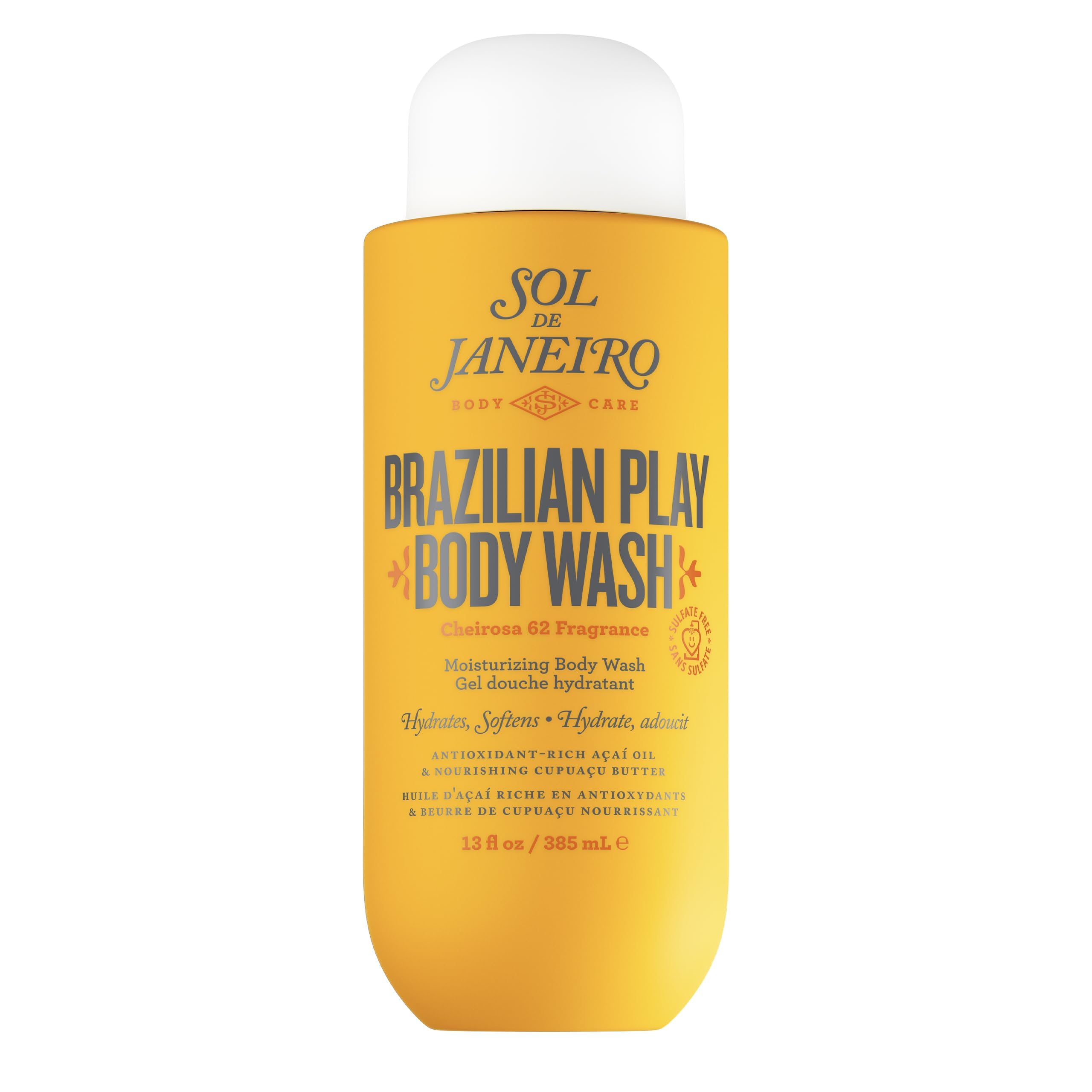 Sol de Janeiro Brazilian Play Moisturizing Shower Cream Gel Body Wash 385mL/13.0 fl oz. Sol de Janeiro buy supplements canada