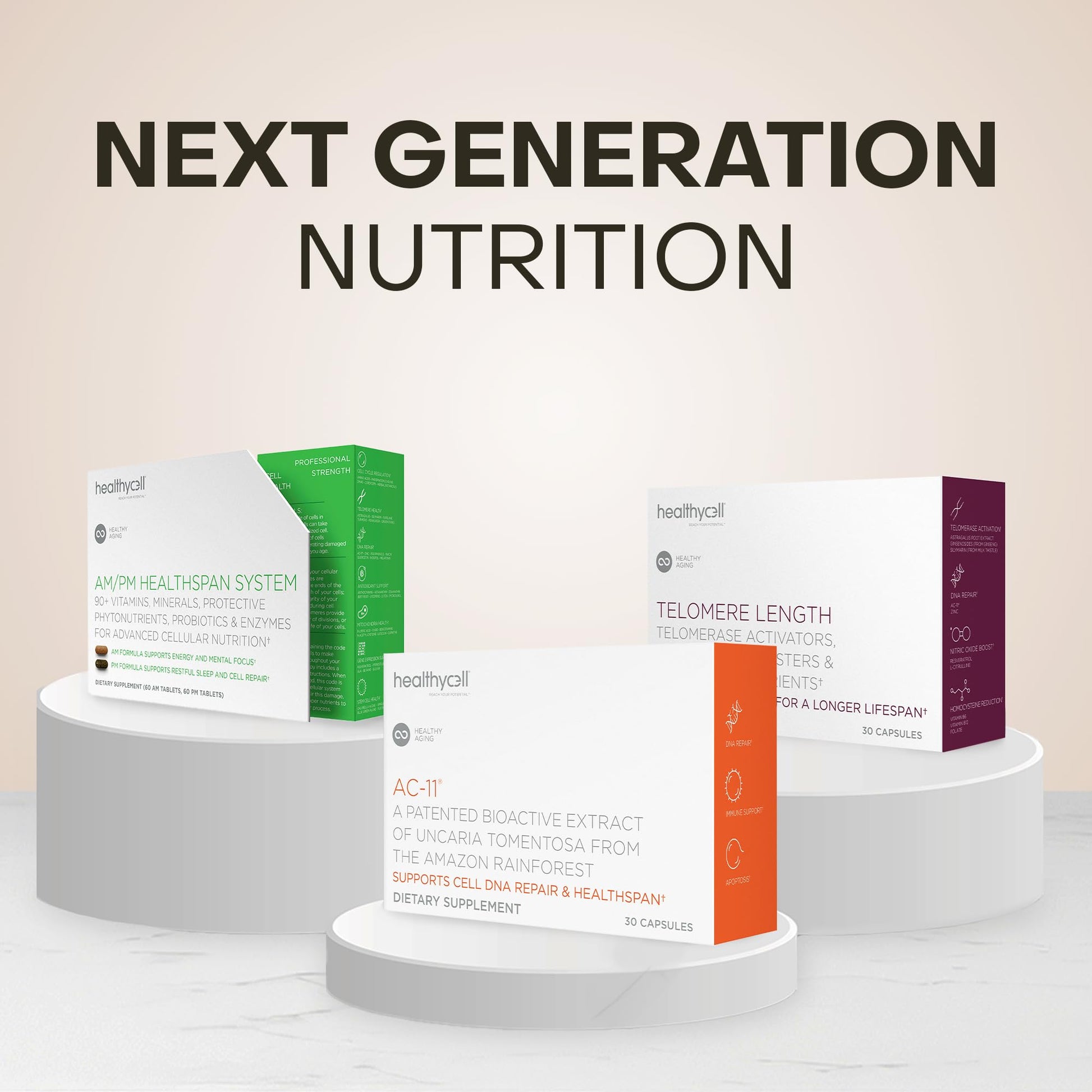 Healthycell Telomere Length Supplement - Anti-Aging Telomere Lengthening Supplements with Phytonutrients & Vitamins for Cellular Health - AC-11, Astragalus & Resveratrol - 30 Capsules Healthycell buy supplements canada