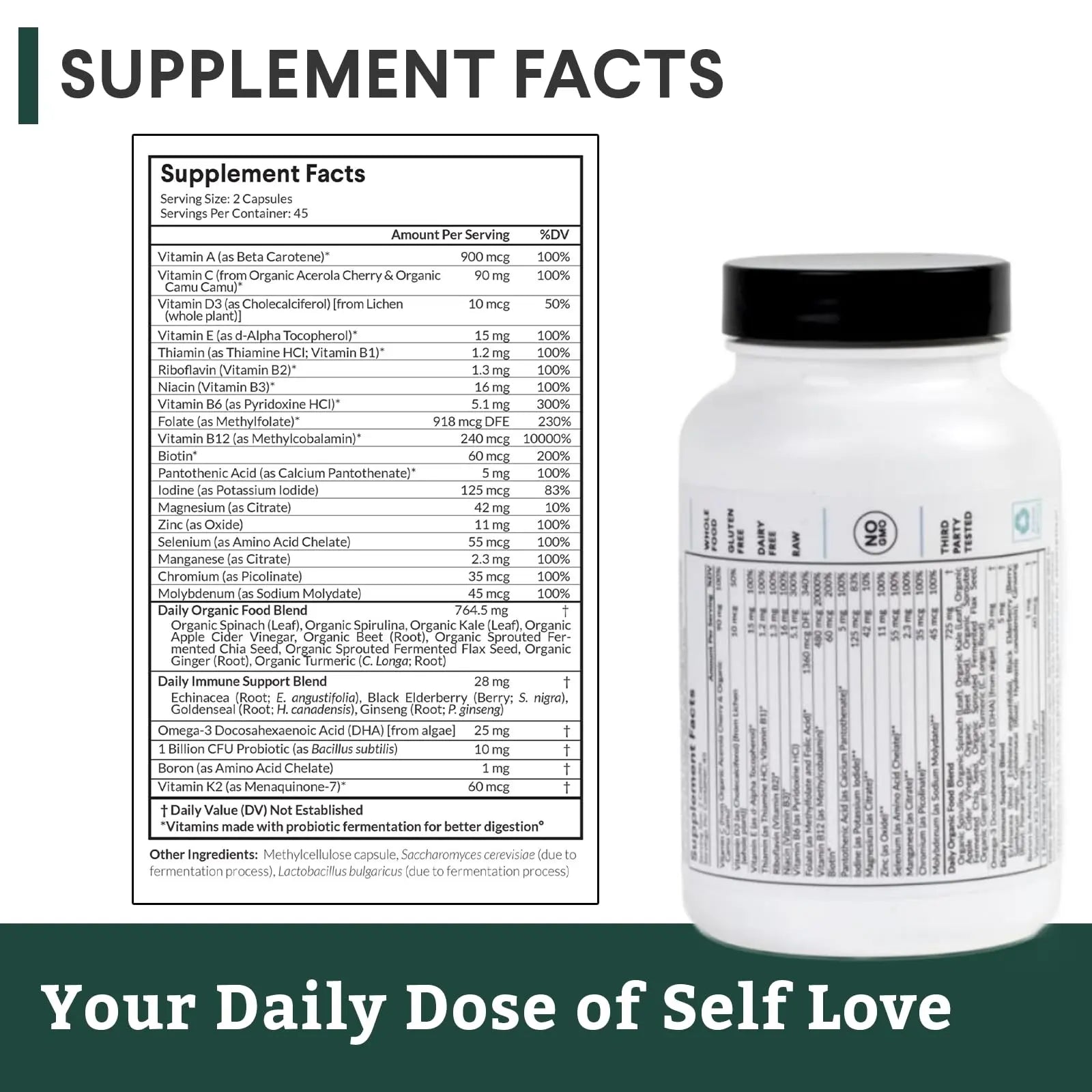 Nutritional Roots Multivitamin+, Award-Winning Plant-Based (Vegan) Multivitamin, Organic Vegetables & Herbs Nutritional Roots buy supplements canada