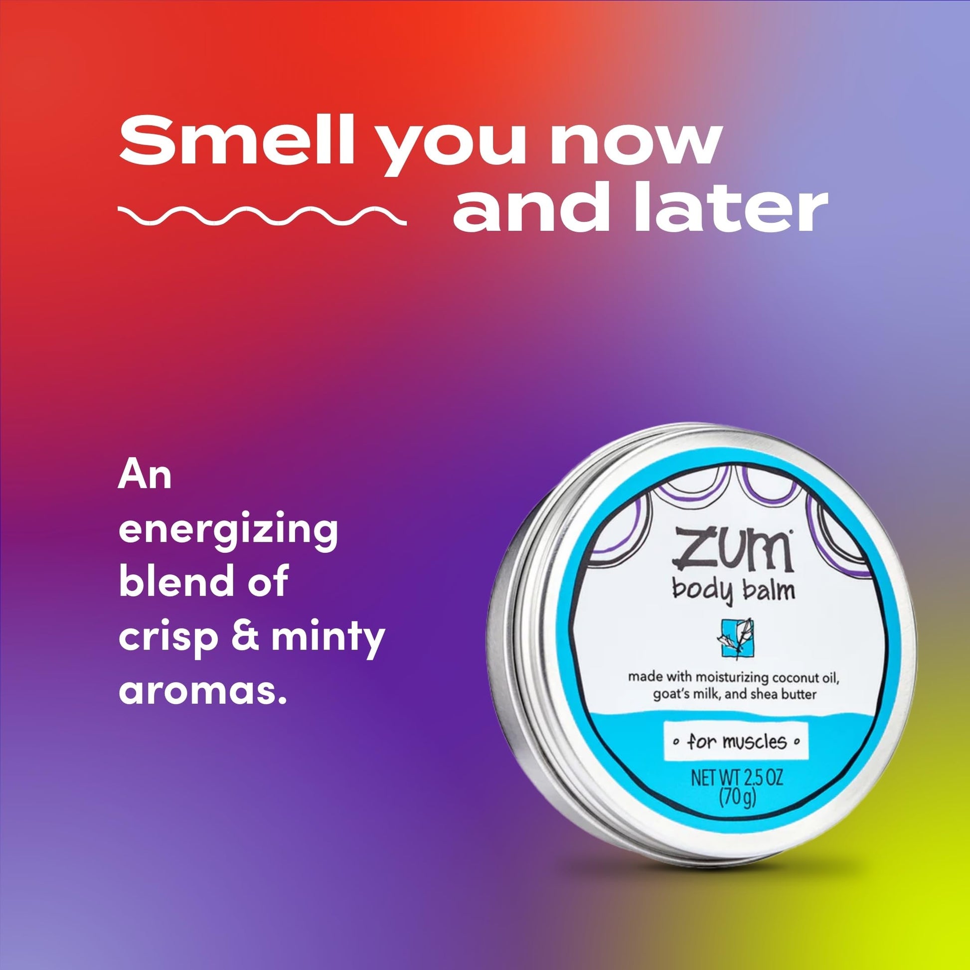 Zum Indigo Wild Body Balm for Muscles - Body Moisturizer for Women & Men - After Workout Muscle Recovery - Includes Goat's Milk, Shea Butter & Menthol - 2.5 oz Zum buy supplements canada