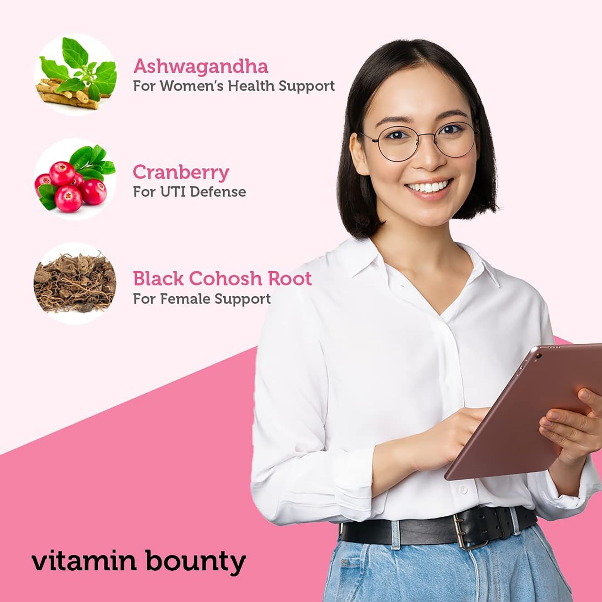 Vitamin Bounty Women's Pro Daily - Vaginal Probiotic & Prebiotic & pH Balance, Probiotics Vitamin Bounty buy supplements canada
