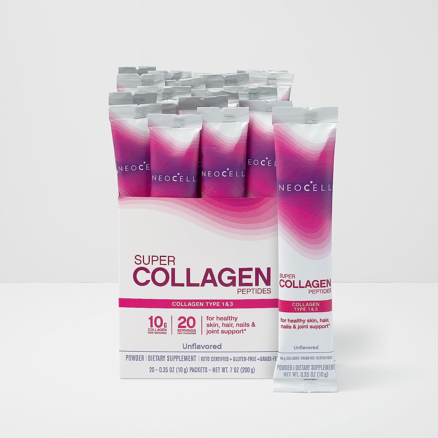 NeoCell Super Collagen Peptides, 10 g Collagen/Single-Serve Packet; Keto Certified NeoCell buy supplements canada