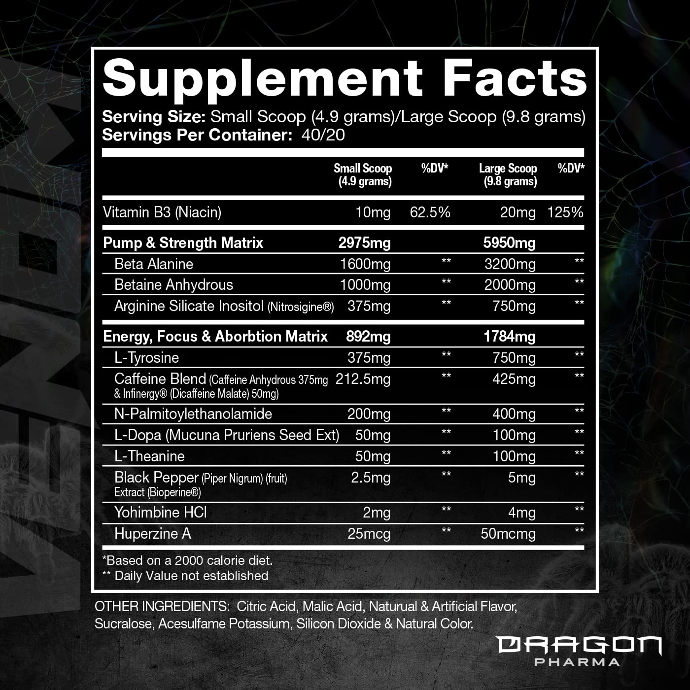 DRAGON PHARMA Venom Extreme Potency Pre-Workout, Laser Sharp Focus + Energy DRAGON PHARMA buy supplements canada