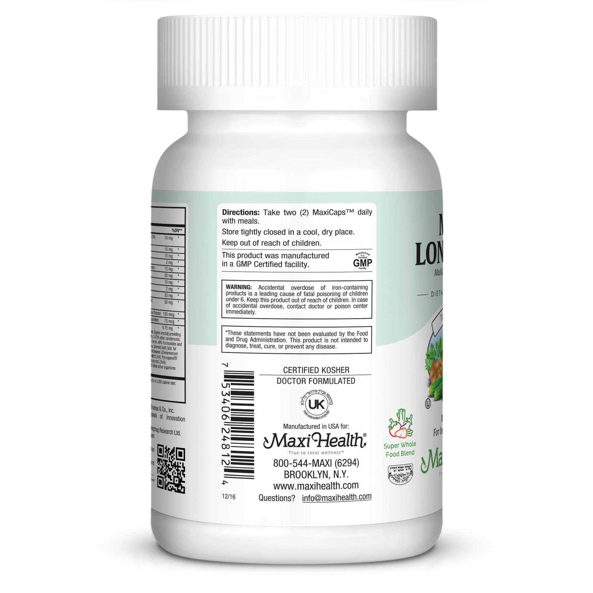 Mens Multivitamin 50 Plus – Daily Multivitamin for Men Over 50 with Vitamin B12, A, D, C, Zinc, Magnesium & More – Energy, Immune & Heart Support Mens Multi Vitamins - Non-GMO – 120 Capsules Maxi Health buy supplements canada