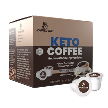 Rapidfire French Vanilla Ketogenic High Performance Keto Coffee Pods, Supports Energy Rapid Fire buy supplements canada