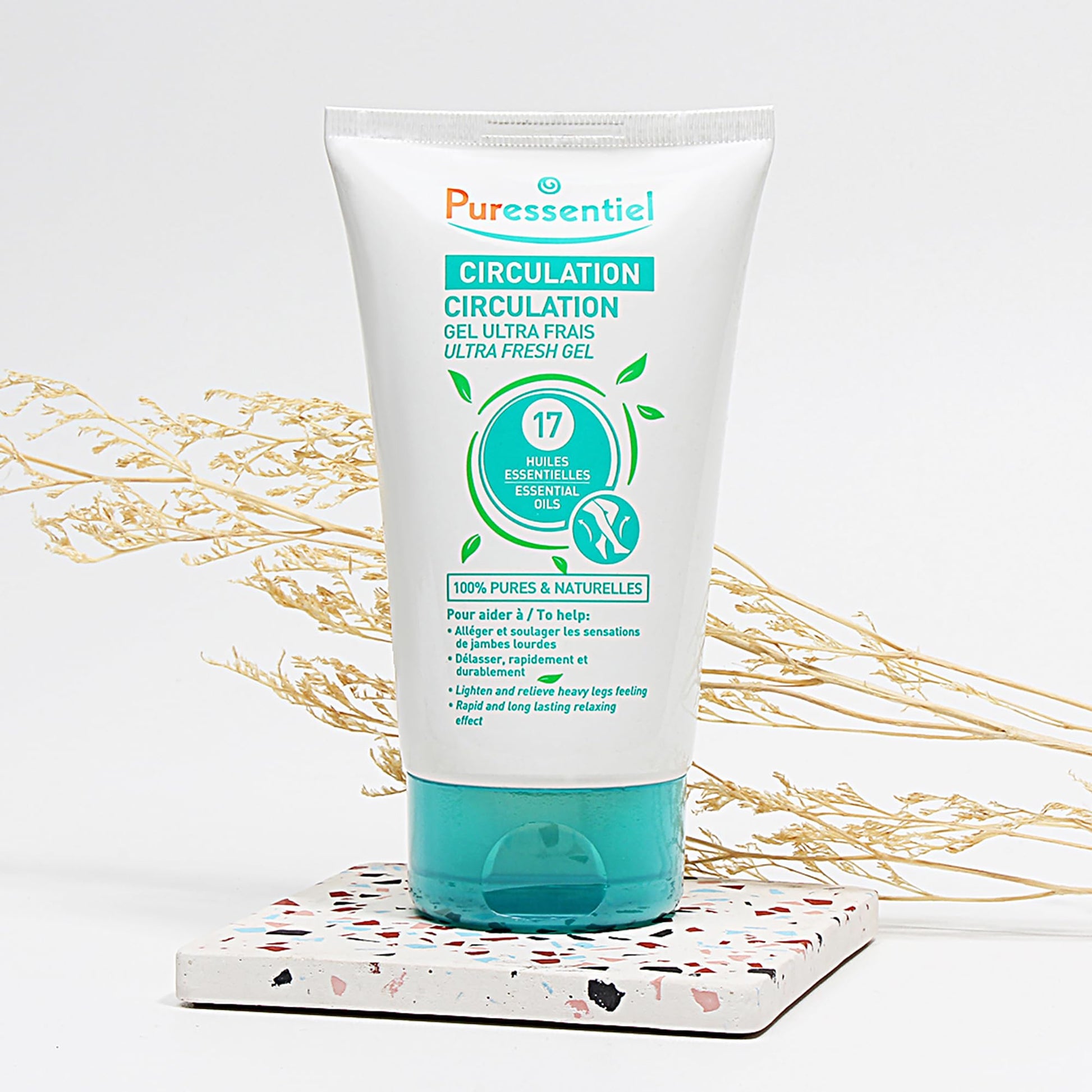 Puressentiel Soothing Gel for Tired Feet, Ankles, Legs - Aromatherapy Lotion with 17 Essential Oils for Body and Skin - Instant, Lasting Relief and Circulation - Natural and Alcohol Free - 4.22 oz Puressentiel buy supplements canada