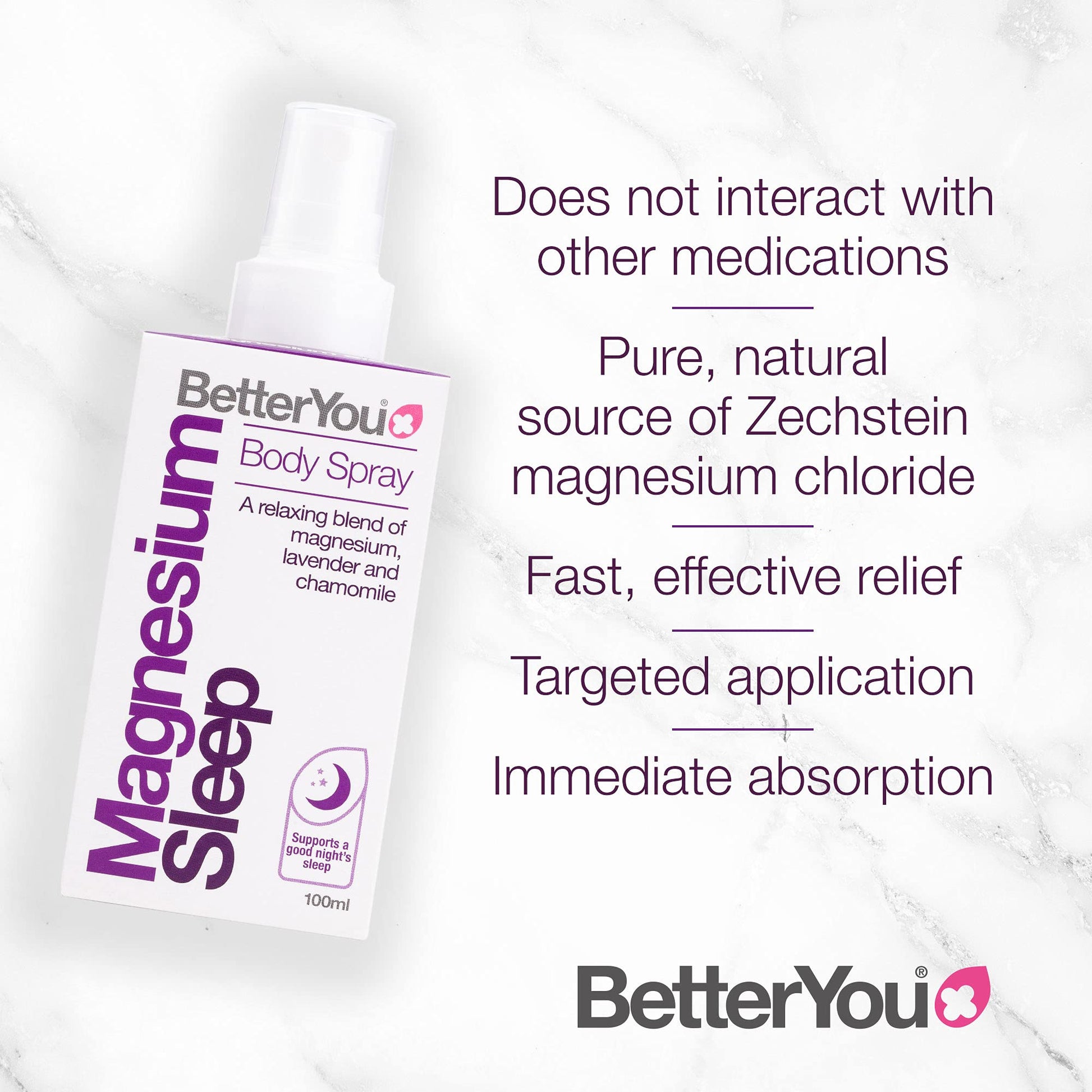 BetterYou Magnesium Sleep Body Spray, Made with Zechstein Magnesium Chloride BetterYou buy supplements canada
