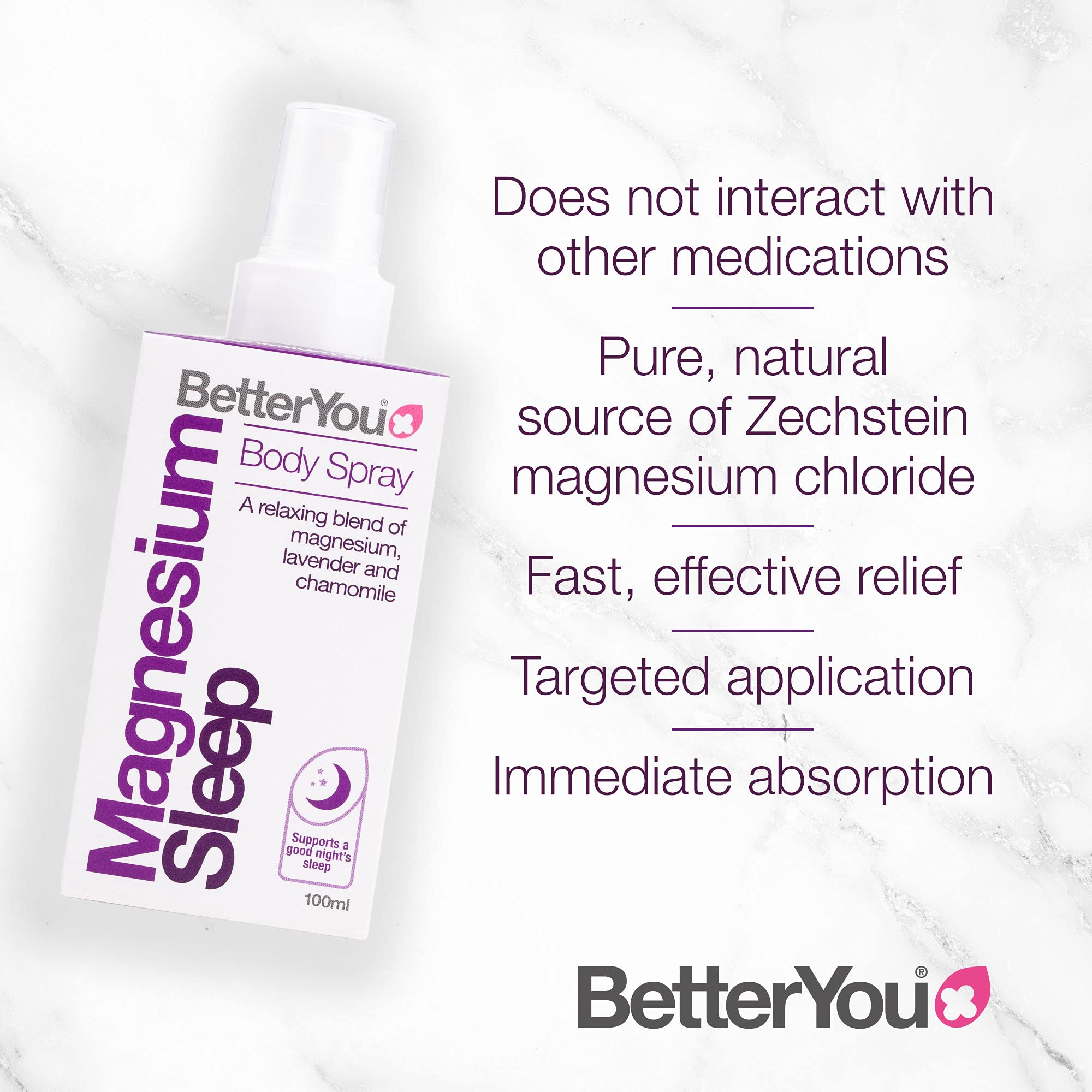 BetterYou Magnesium Sleep Body Spray, Made with Zechstein Magnesium Chloride BetterYou buy supplements canada