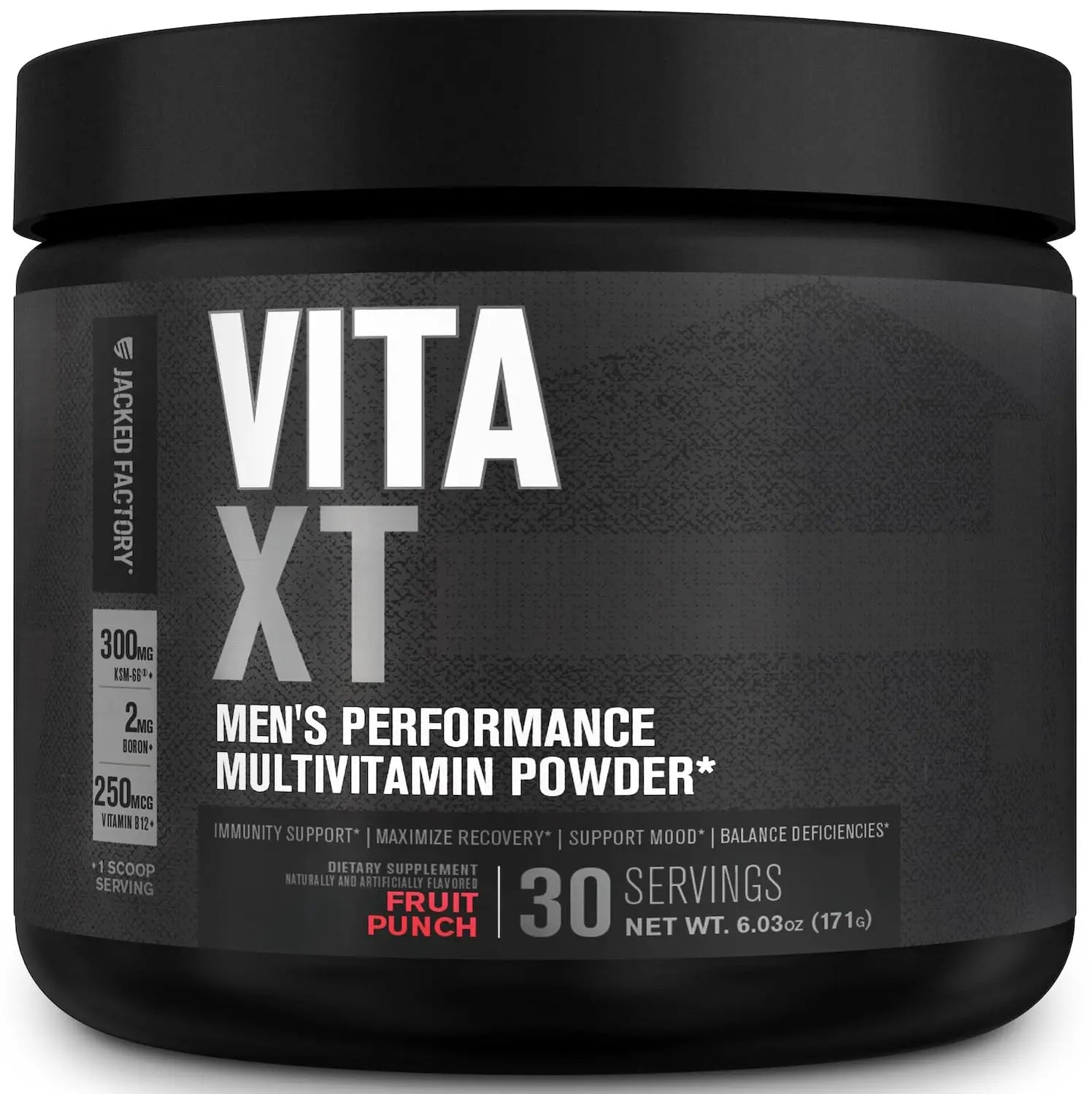 Jacked Factory Vita XT Performance Vitamin Powder - Daily Multivitamin Powder for Men with KSM-66 Ashwagandha, Prebiotic Fiber Jacked Factory buy supplements canada