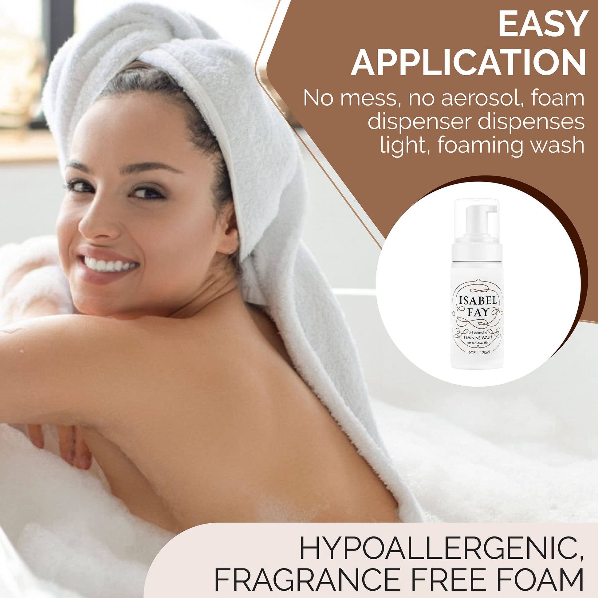 Isabel Fay ph Balanced Feminine Intimate Foam Wash gentle and safe for sensitive skin Isabel Fay buy supplements canada