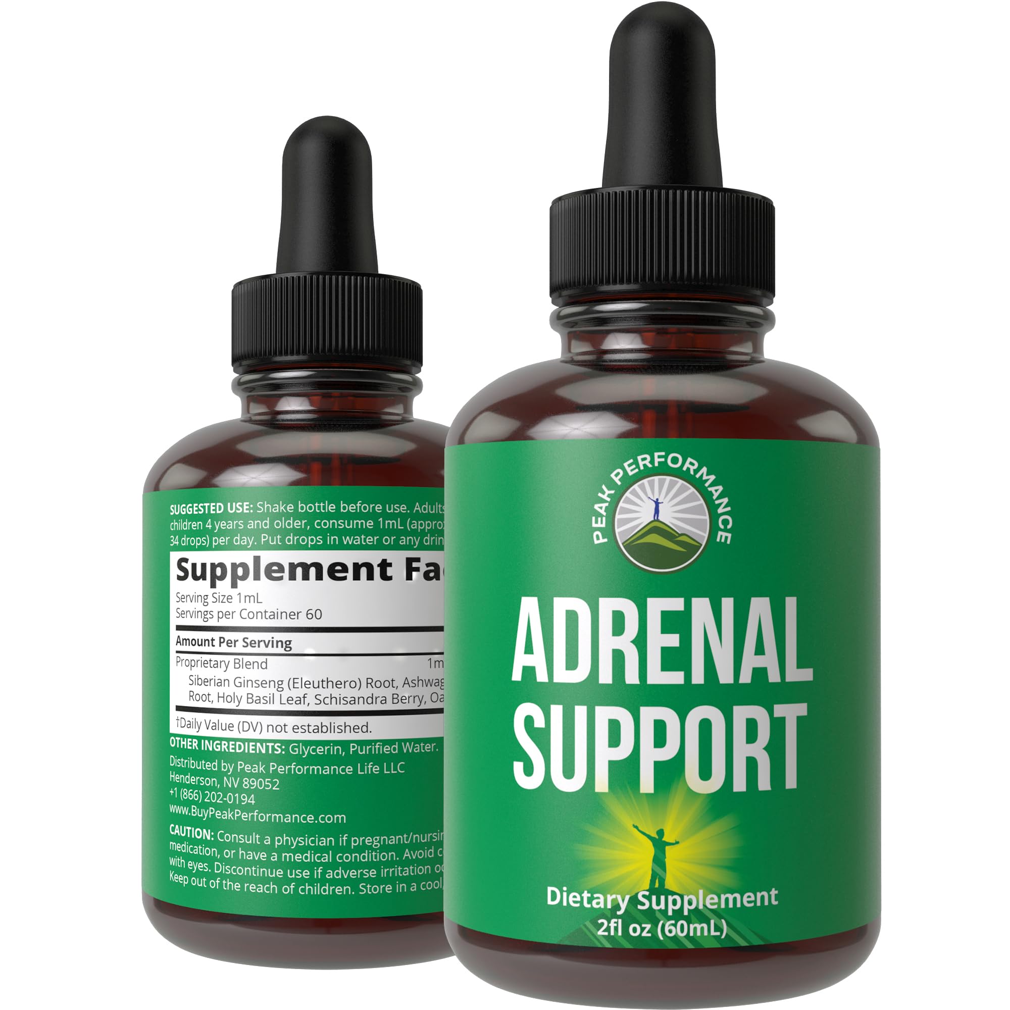 Peak Performance Adrenal Support Supplements to Restore Energy from Adrenal Fatigue. Liquid Drops Complex for Women and Men. Supports Healthy Cortisol Management. Supplement with Adaptogens Peak Performance buy supplements canada