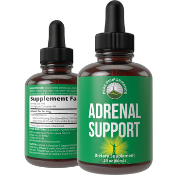 Peak Performance Adrenal Support Supplements to Restore Energy from Adrenal Fatigue. Liquid Drops Complex for Women and Men. Supports Healthy Cortisol Management. Supplement with Adaptogens Peak Performance buy supplements canada