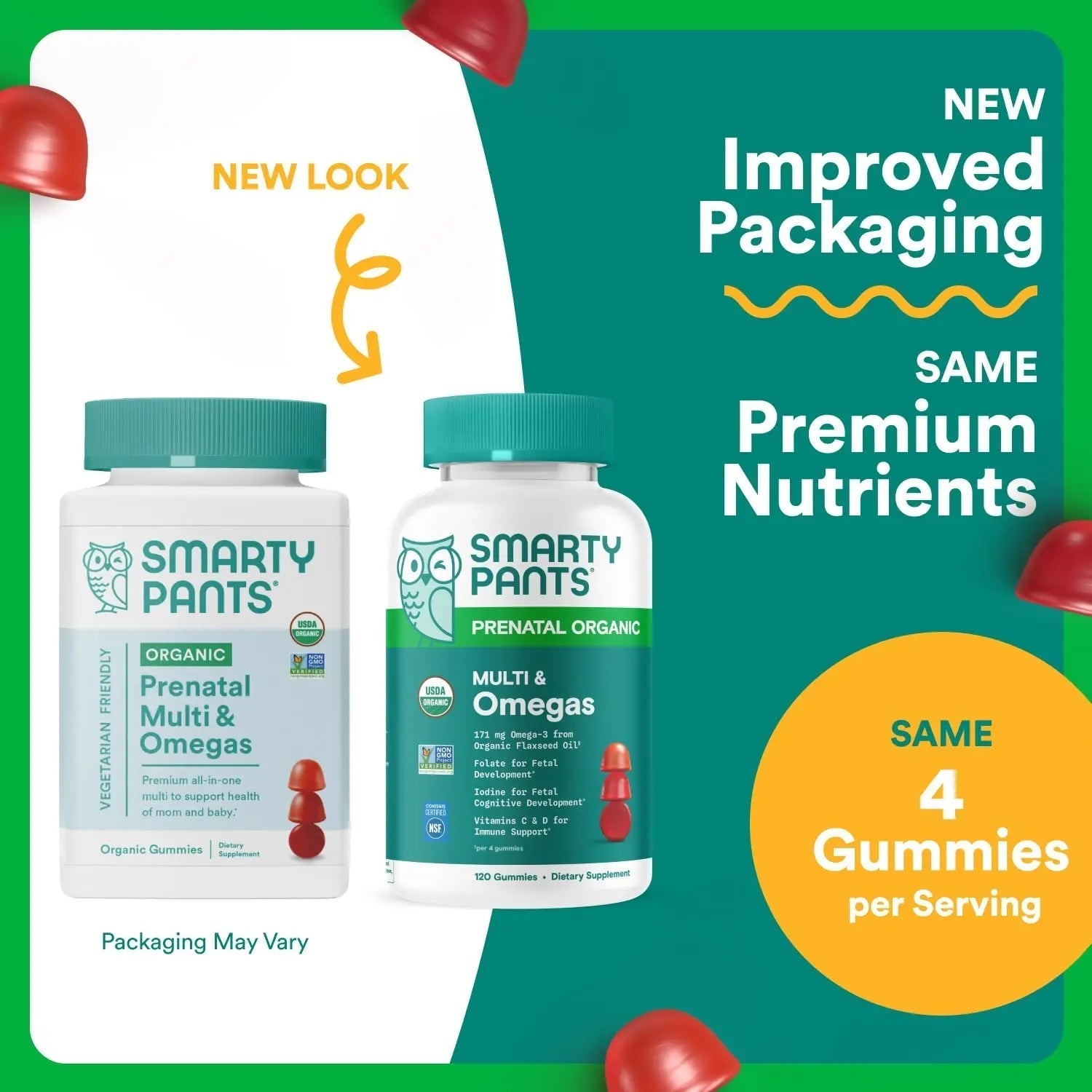 SmartyPants Organic Prenatal Vitamins for Women, Multivitamin Gummies: Biotin, Methylfolate, Omega 3 (ALA), Vitamin D3, C, Vitamin B12, B6, A, K2 & Zinc SmartyPants buy supplements canada