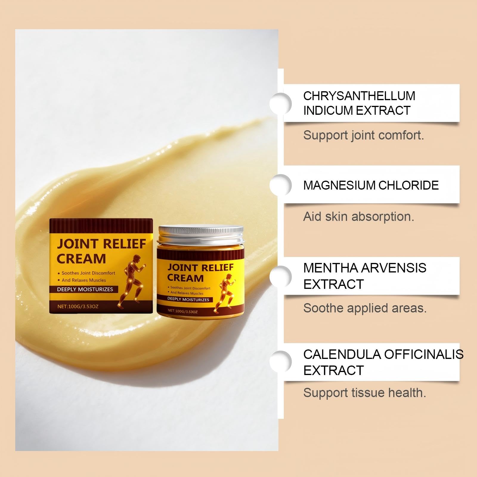 Paulist Massage Moisturizing and Soothing Cream for Daily Use Supports Mobility & Flexibility Soothing Muscle Rub Non-Greasy Fast Absorbing Moisturizer,1can Paulist buy supplements canada
