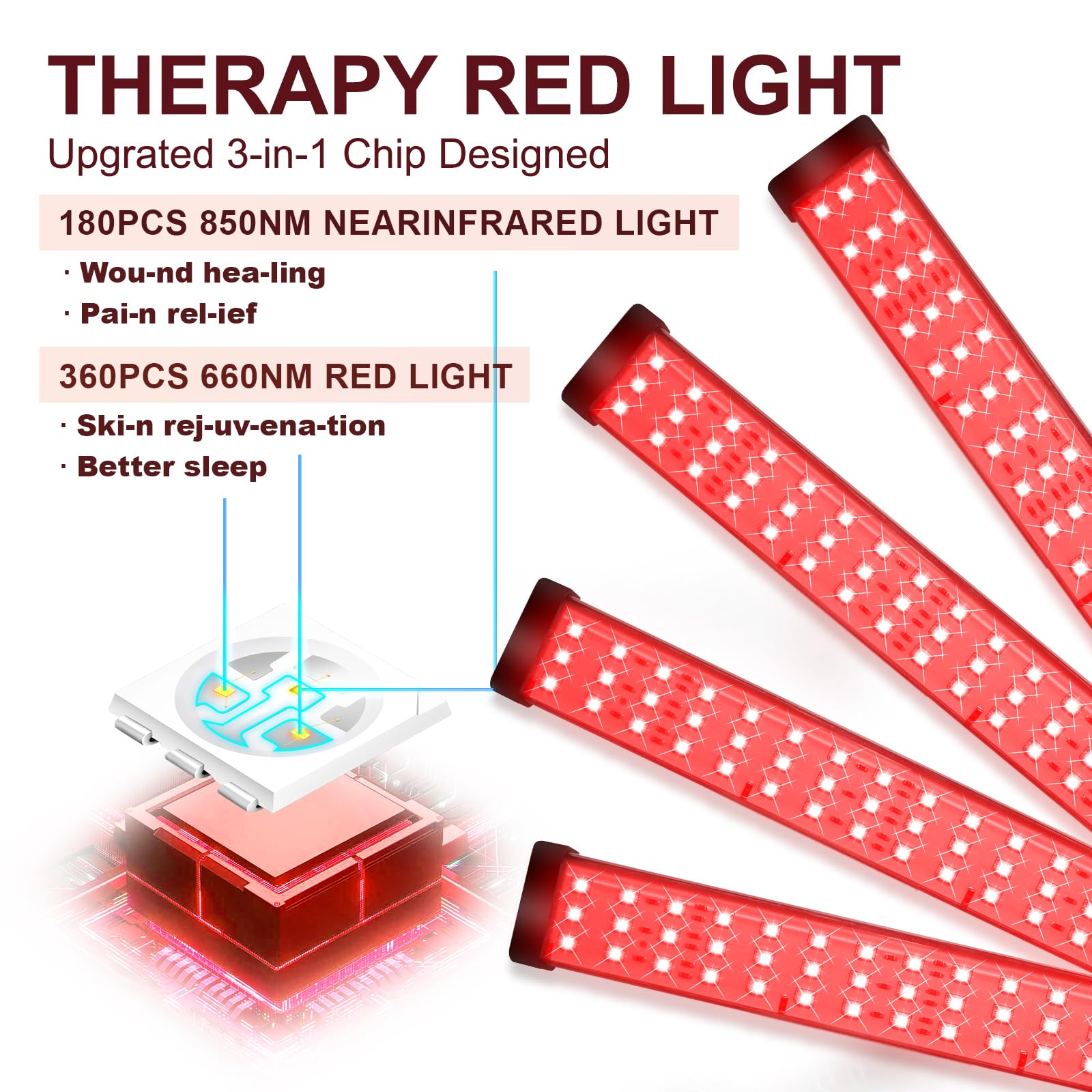 Red Light Therapy for Body with Tripod, 180LEDs Upgrated 3-in-1 Chip Infrared Light Therapy Device Shomterade buy supplements canada