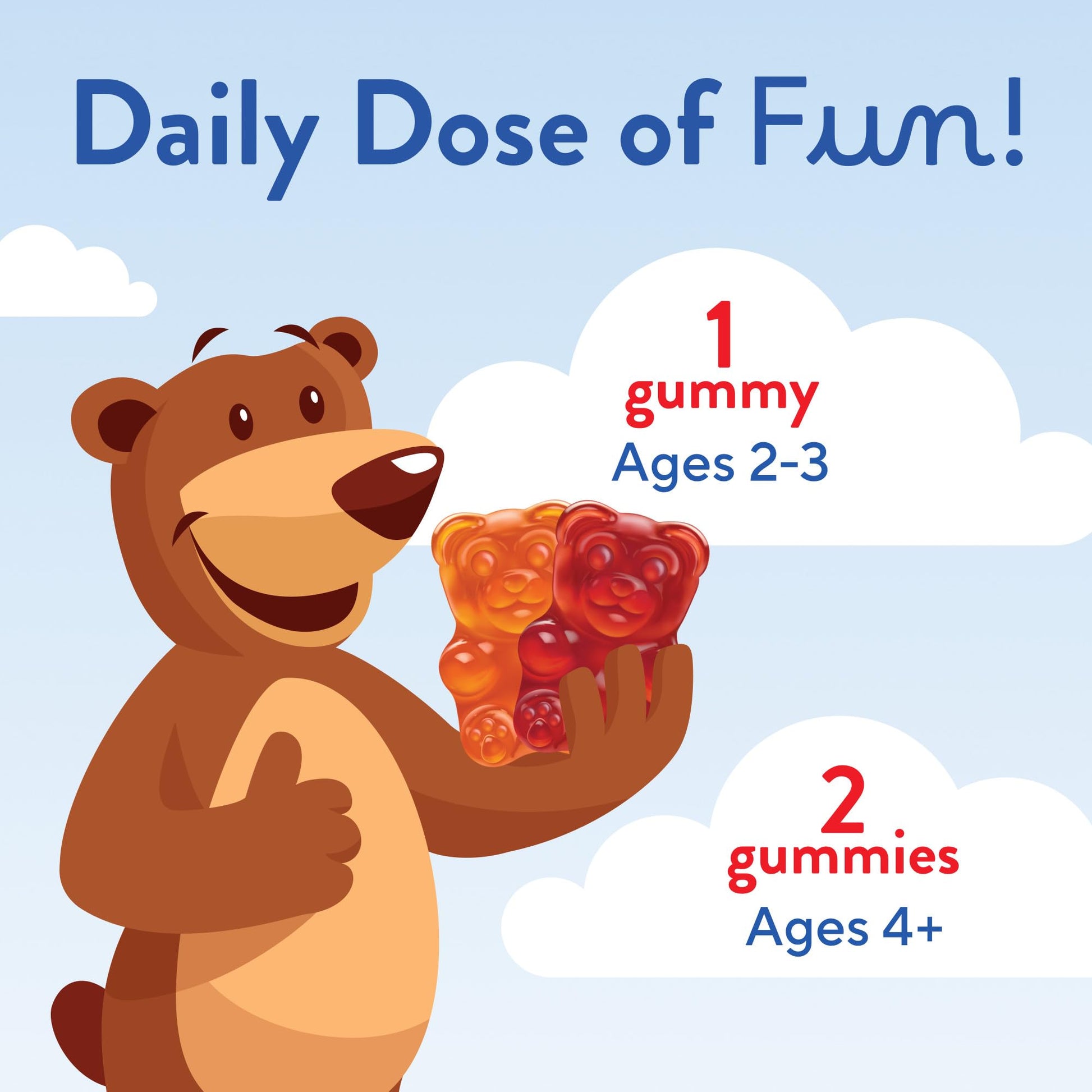 L'il Critters Gummy Vites Daily Kids Multivitamins Assorted Fruit Flavors for Ages 2+ Toddlers & Kids, Gummy Vitamin with Vitamin C and D Lil Critters buy supplements canada