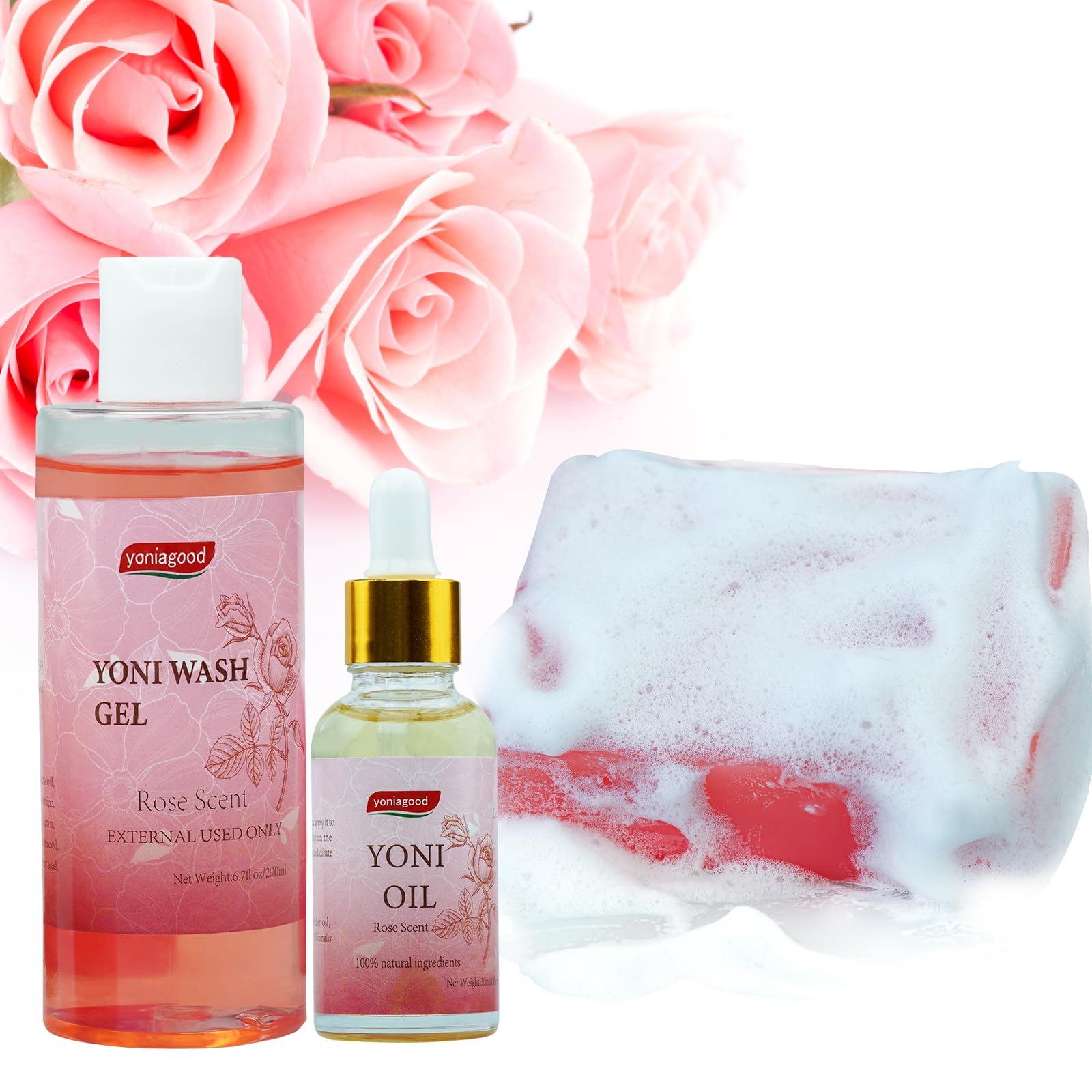 4 pack Yoni Wash Yoni Essential Oil Soap for Women Set, 2 * 30ml Feminine Oil, 6.7 fl.oz Feminine Wash yoniagood buy supplements canada