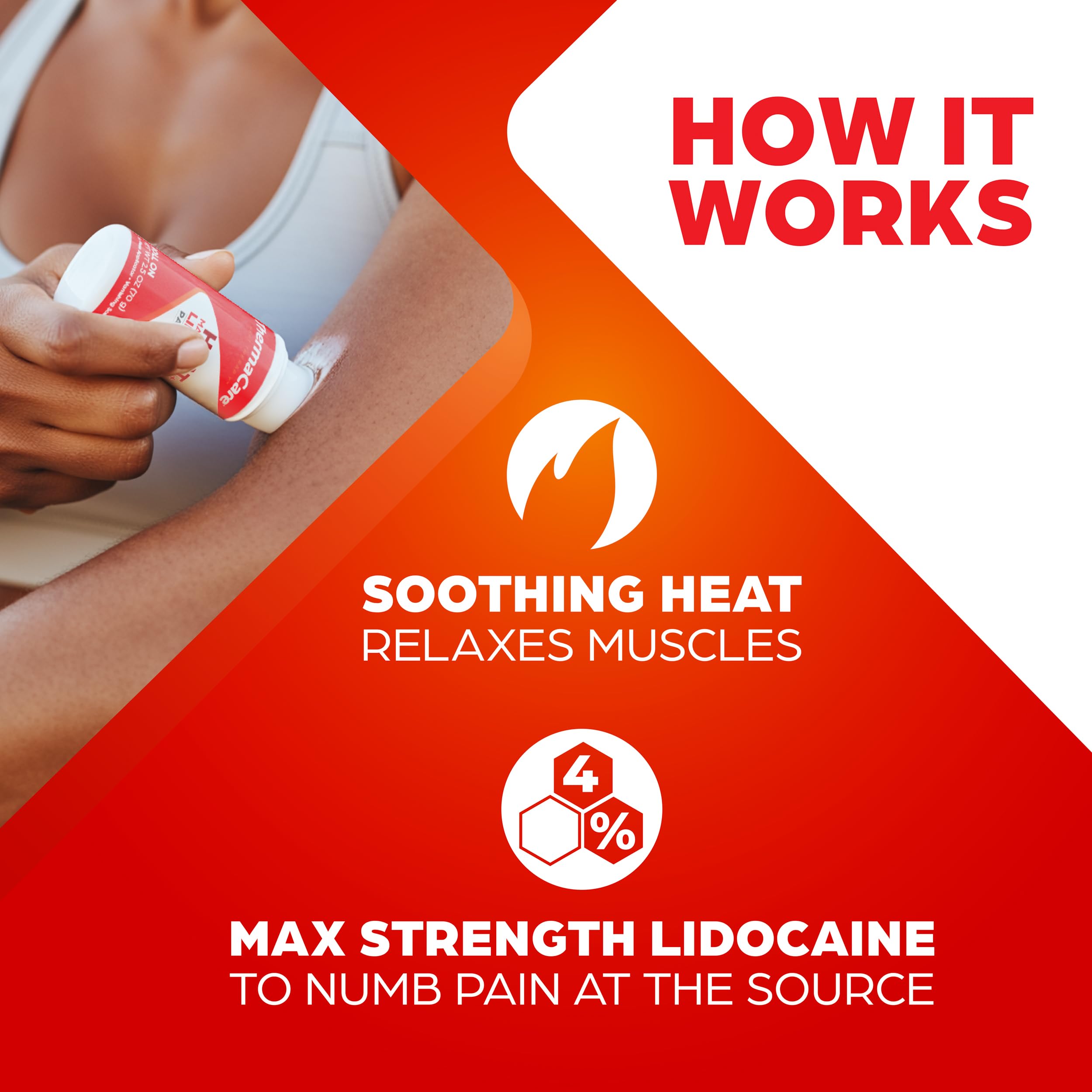 ThermaCare Heat + Max Strength 4% Lidocaine Roll-On - Dual Action Pain Relief with Patented Heatwave Technology - Targeted No-Mess Relief for Back, Neck, Muscles, & Joints ThermaCare buy supplements canada