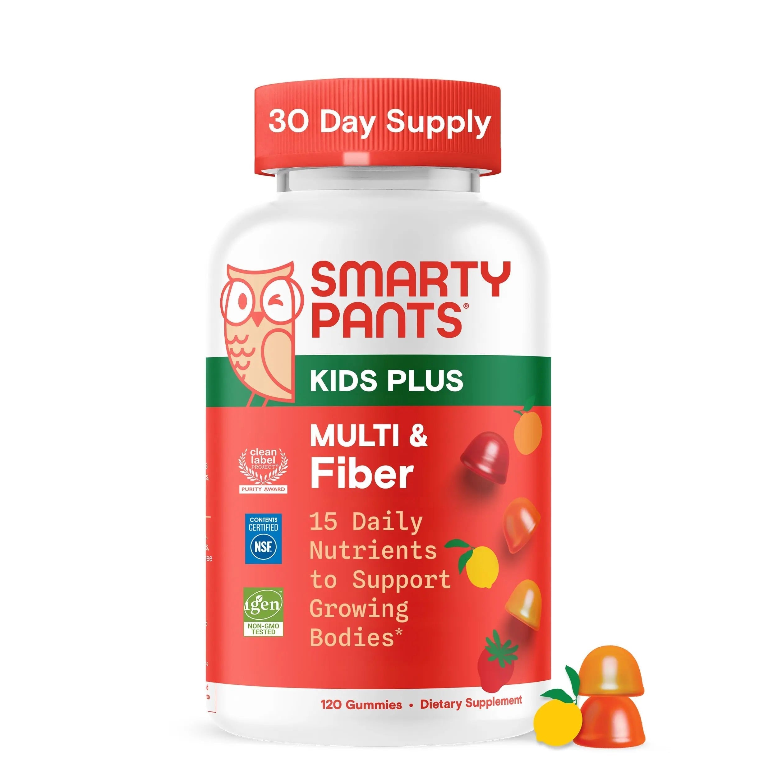 SmartyPants Kids Multivitamin & Fiber Gummies: Prebiotic Fiber to Support Kids Digestion with Vitamin D3, C, Vitamin B12, B6, A, Zinc SmartyPants buy supplements canada