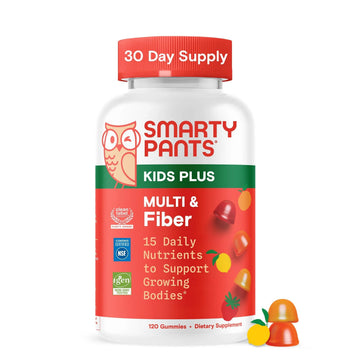 SmartyPants Kids Multivitamin & Fiber Gummies: Prebiotic Fiber to Support Kids Digestion with Vitamin D3, C, Vitamin B12, B6, A, Zinc SmartyPants buy supplements canada
