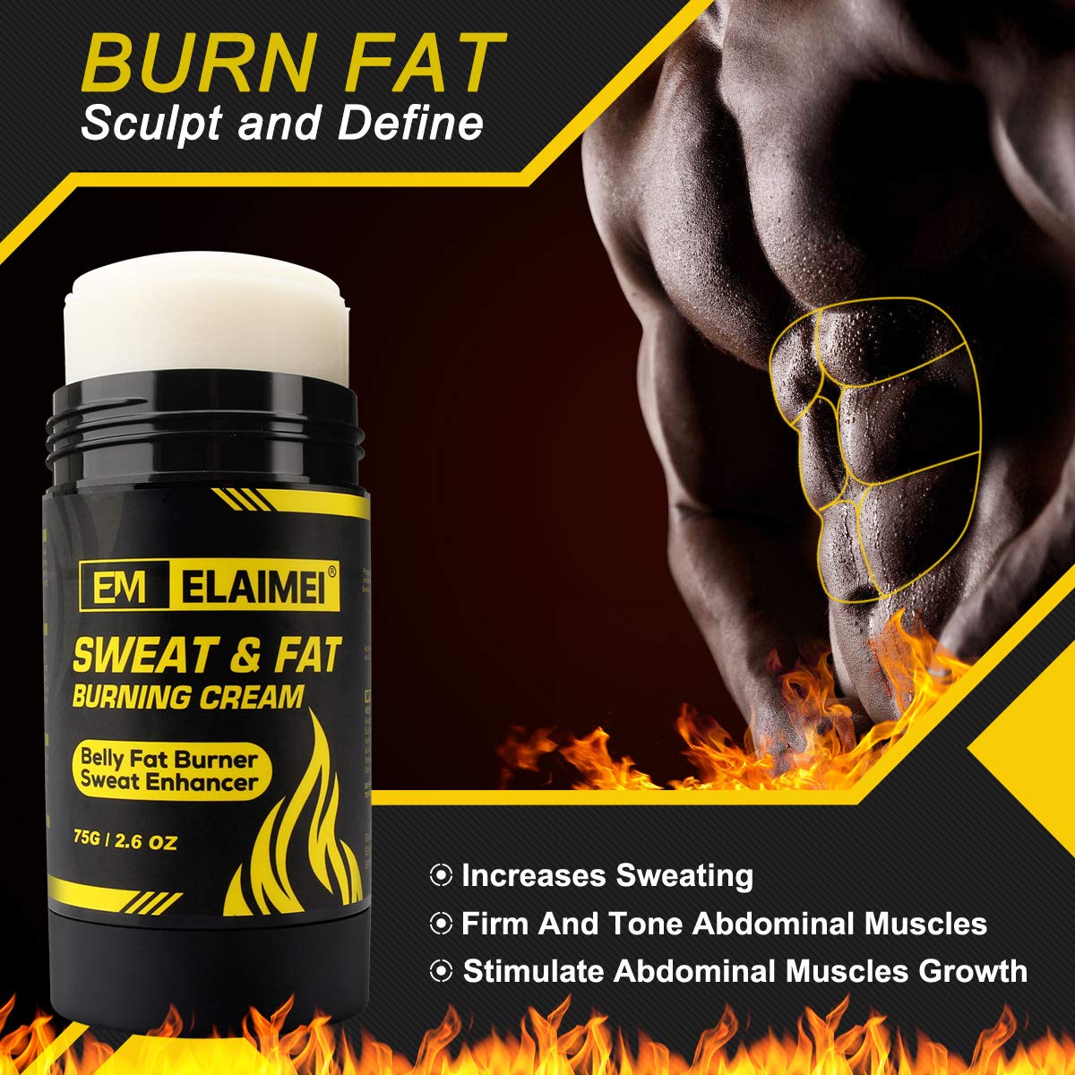 ELAIMEI Hot Gel Cream, Fat Burning Sweat Cream, Weight Loss Workout Enhancer Gel ELAIMEI buy supplements canada