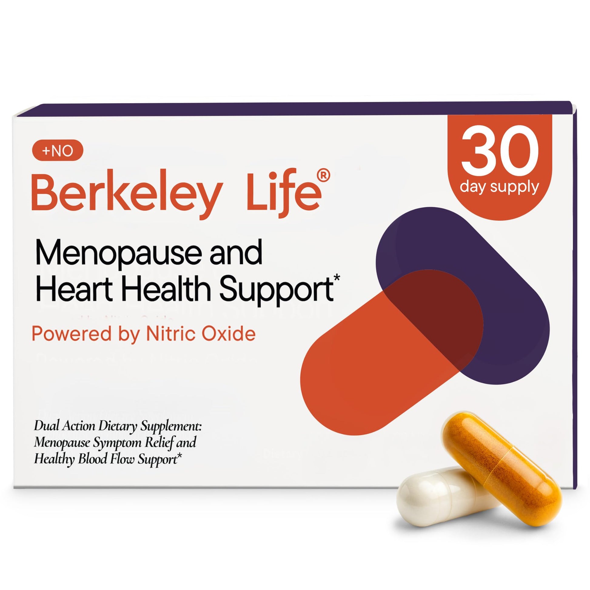 Berkeley Life Menopause and Heart Health Support Supplements - Hormone-Free Dual-Action Nitric Oxide Supplement for Menopause Symptom Relief & Healthy Blood Flow Support for Women - 60 Capsules Berkeley Life buy supplements canada