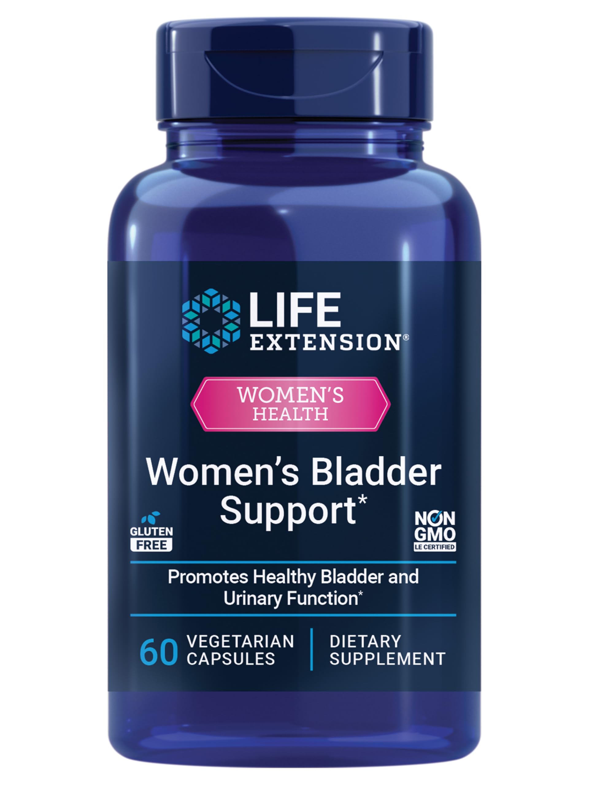 Life Extension Women's Bladder Support – for Bladder Health and Normal Urinary Frequency – Horsetail, Lindera and Three-Leaf Caper Extracts – Non-GMO – Gluten Free — 60 Vegetarian Capsules Life Extension buy supplements canada