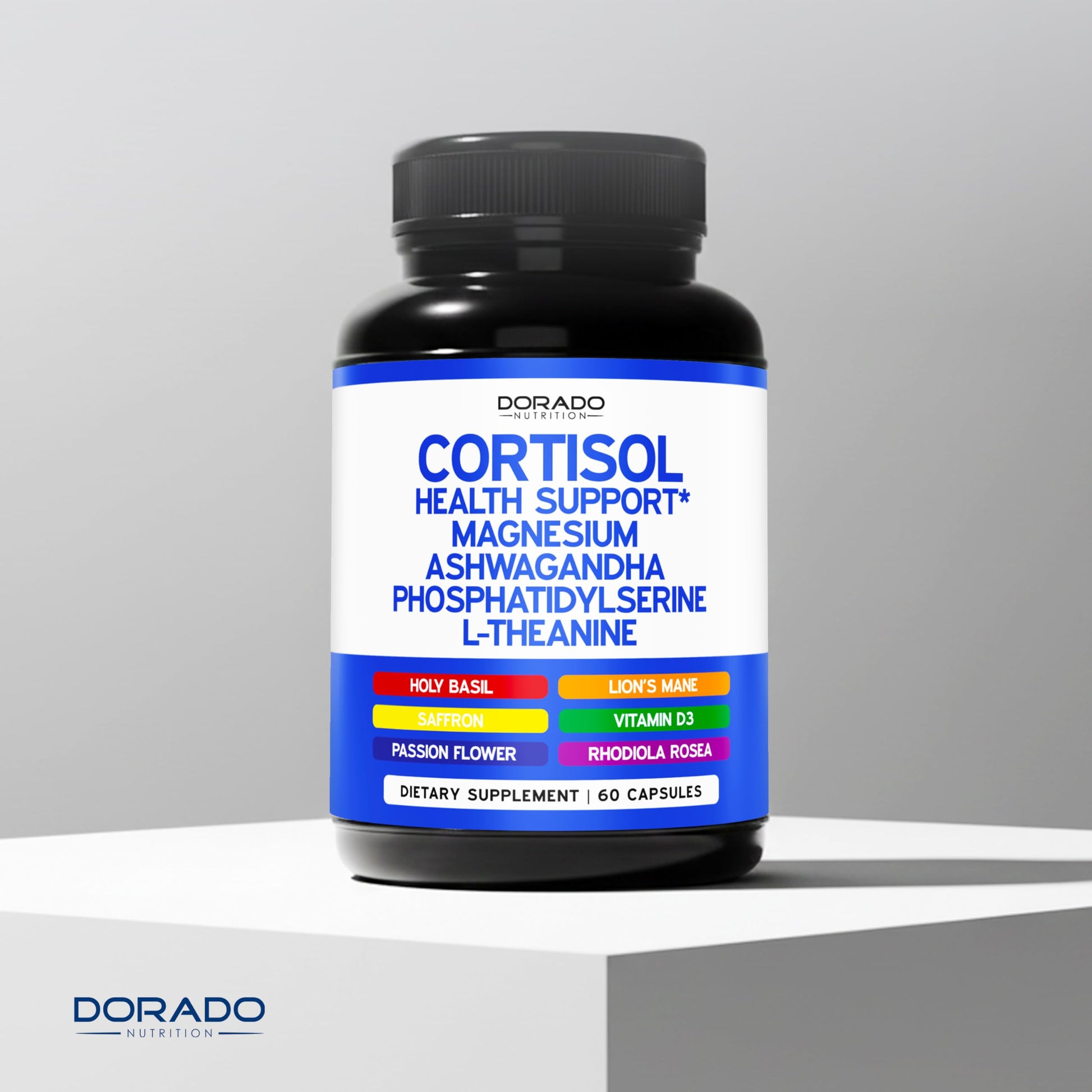 Cortisol Supplements for Women & Men with 14 in1 Blend (Magnesium, Ashwagandha, L Theanine & More) Healthy Cortisol Balance & Calm Mood Support - Third Party Tested, Non GMO, USA Made - 60 Count DORADO NUTRITION buy supplements canada