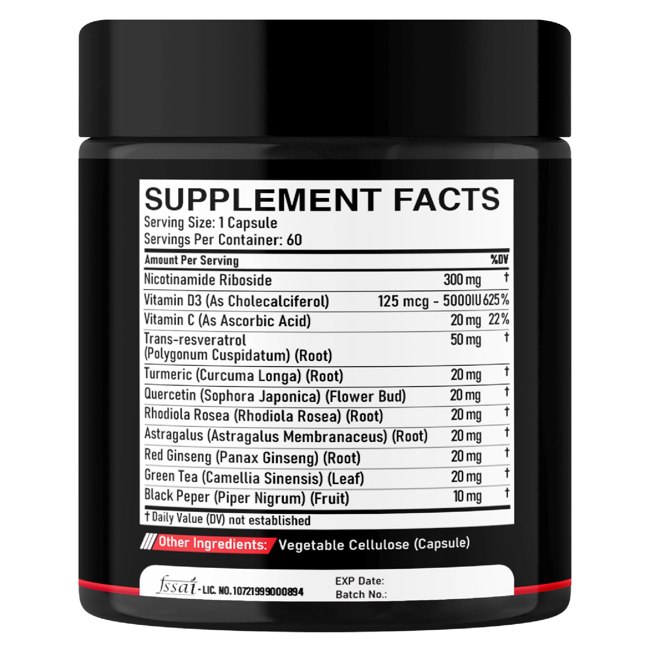 DEDICAD 11in1 NAD Supplement with Nicotinamide Riboside, Quercetin, Resveratrol and 8 More - 2 Month Supply DEDICAD buy supplements canada